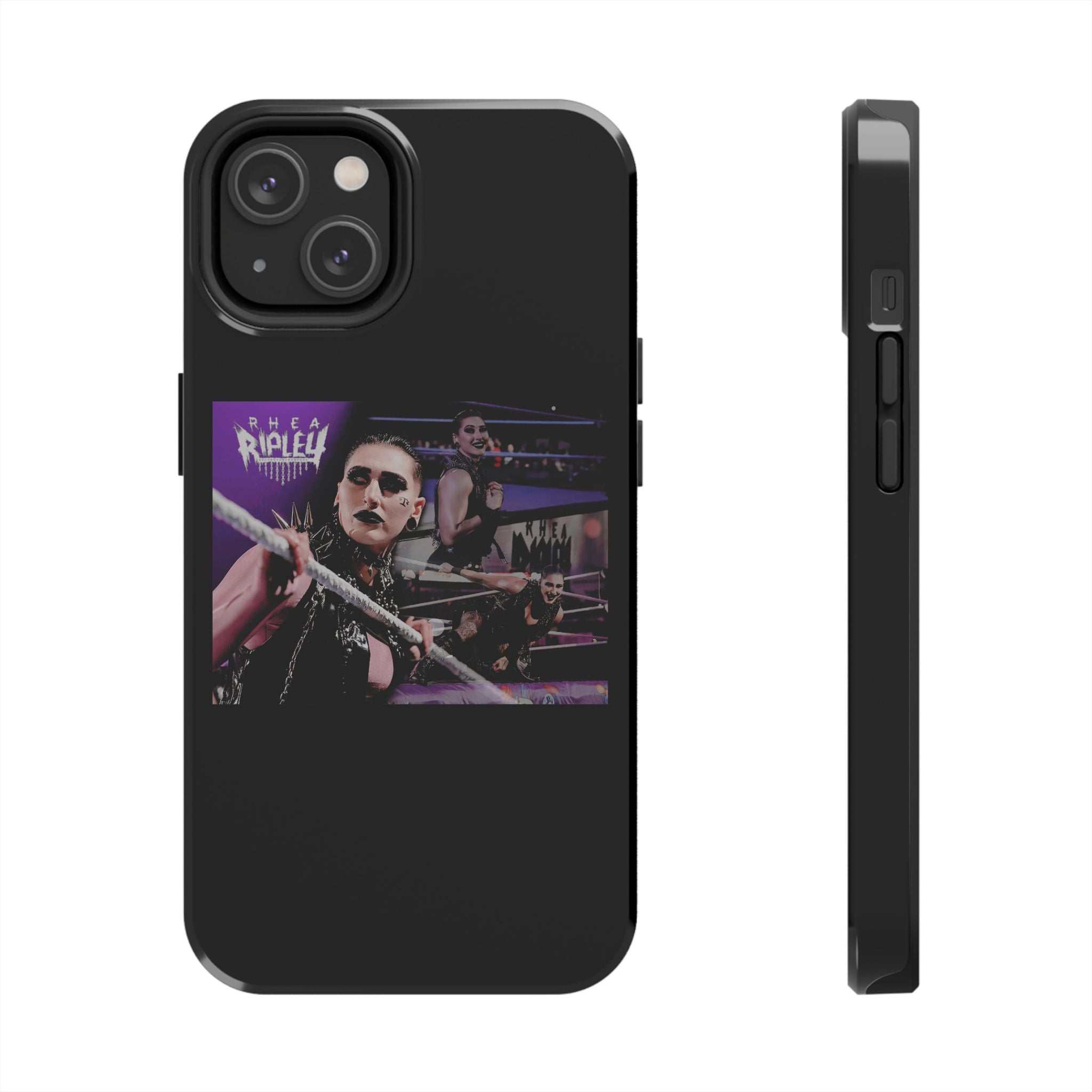 Rhea Ripley Wrap Graphic Portrait Design, iPhone and Samsung Case Cool Graphic Sports Fan Phone Case