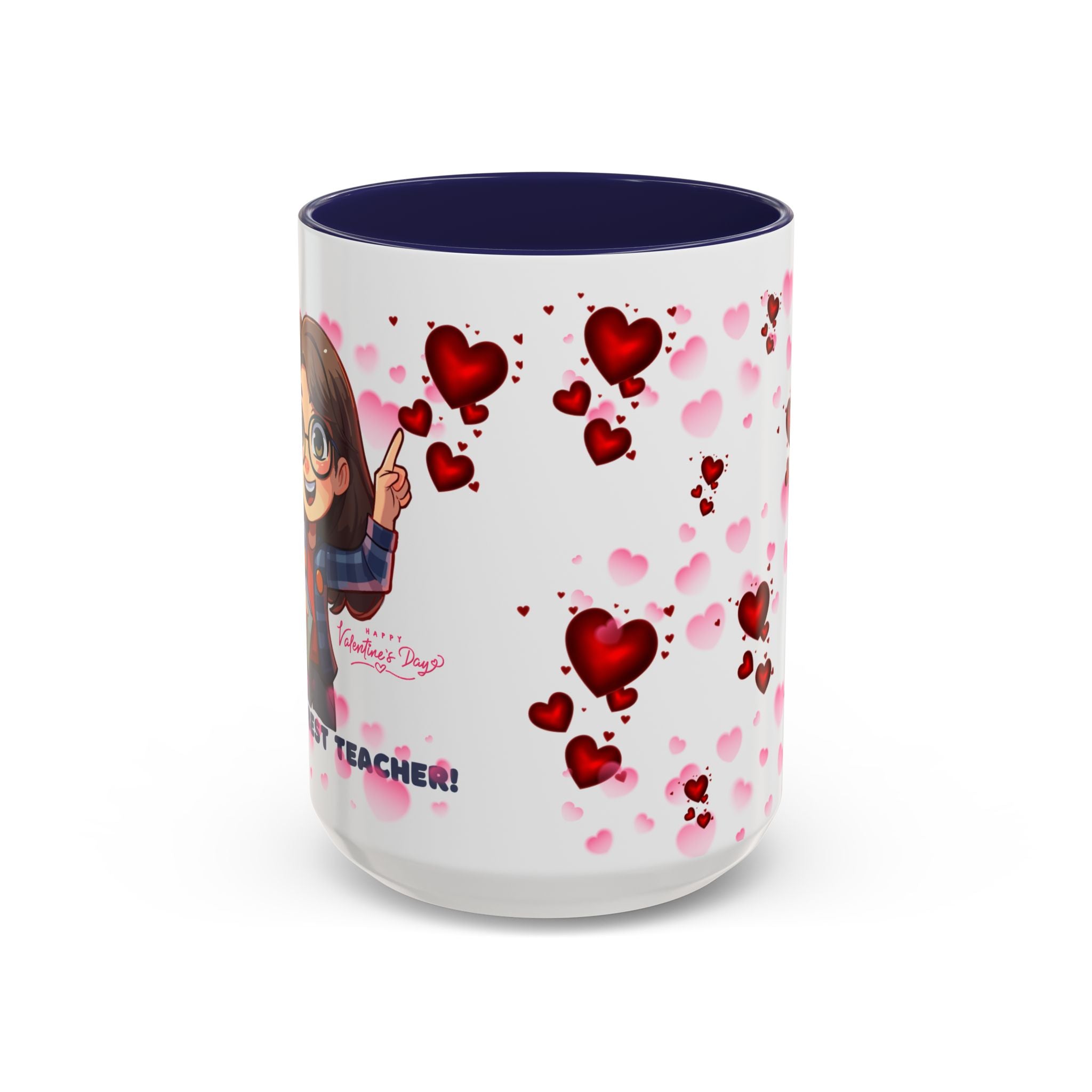 Teachers Gift Valentine's Design,  Holiday Drinkware, Valentines, Christmas Birthday Gifts for Teachers, Coffee Mug for Teacher Valentines Day,