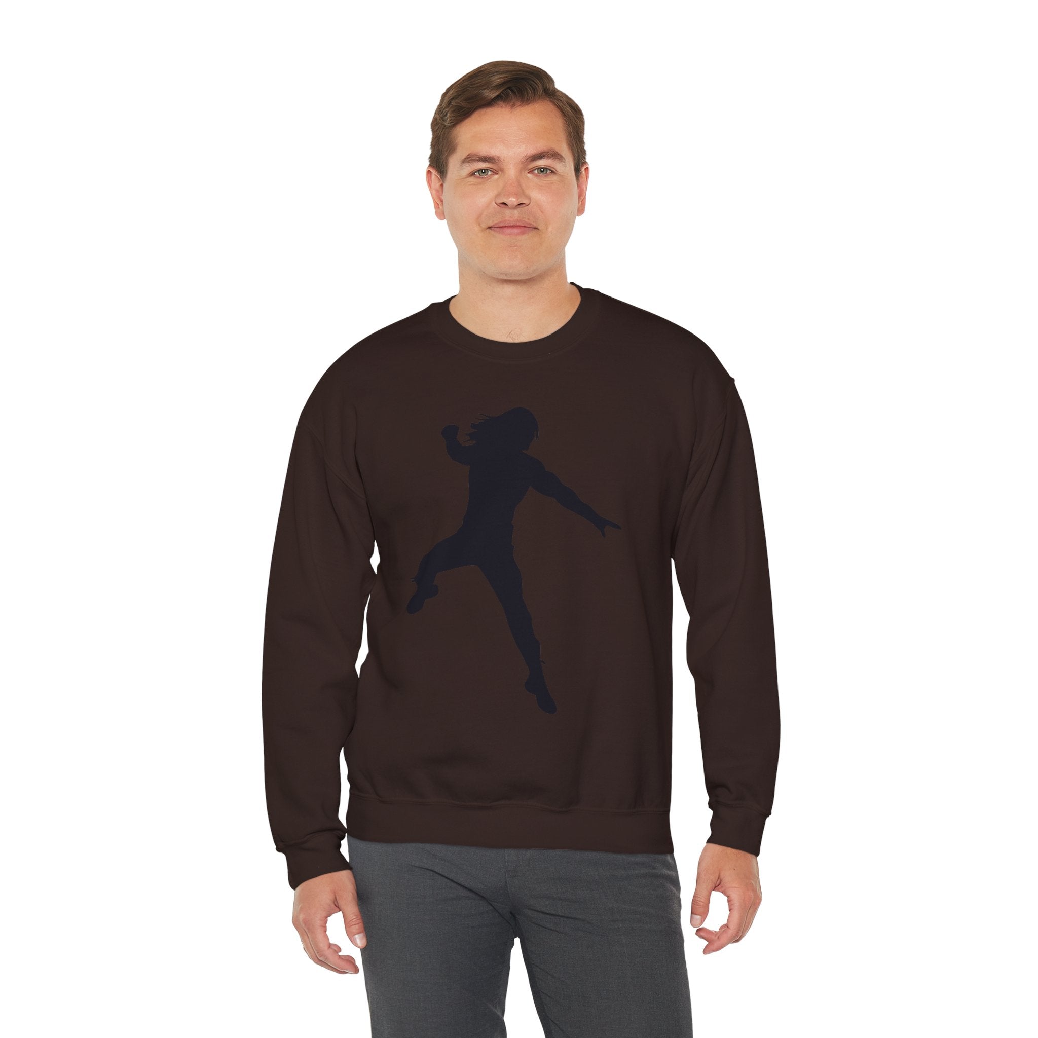 Roman Reigns Black Design, Wrestling Fan Unisex Sweatshirt - Gift for Him or Her, Casual Outwear, Graphic Design, Heavy Blend Crewneck Sweatshirt