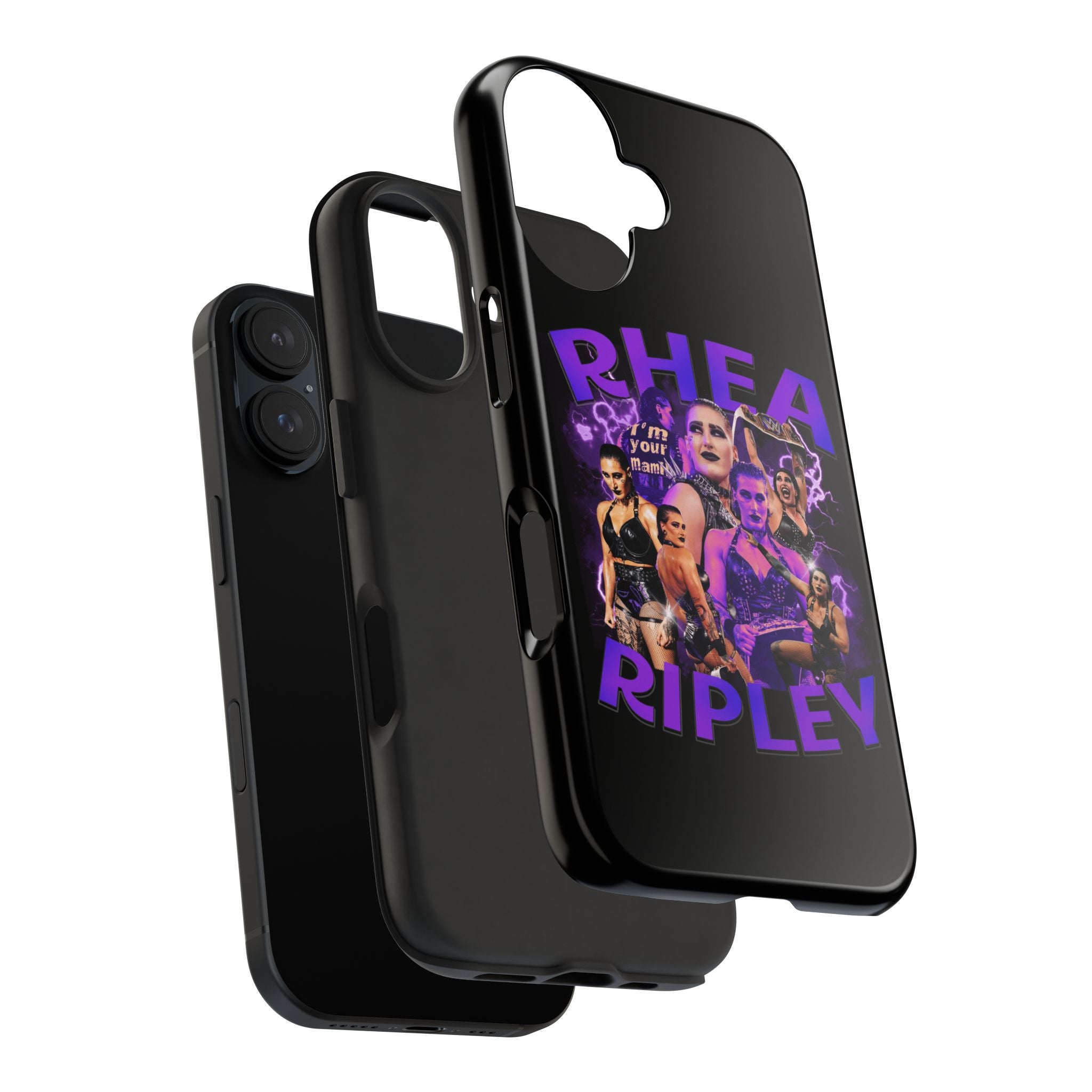 Rhea Ripley Graphic Portrait Design, iPhone and Samsung Case Cool Graphic Sports Fan Phone Case