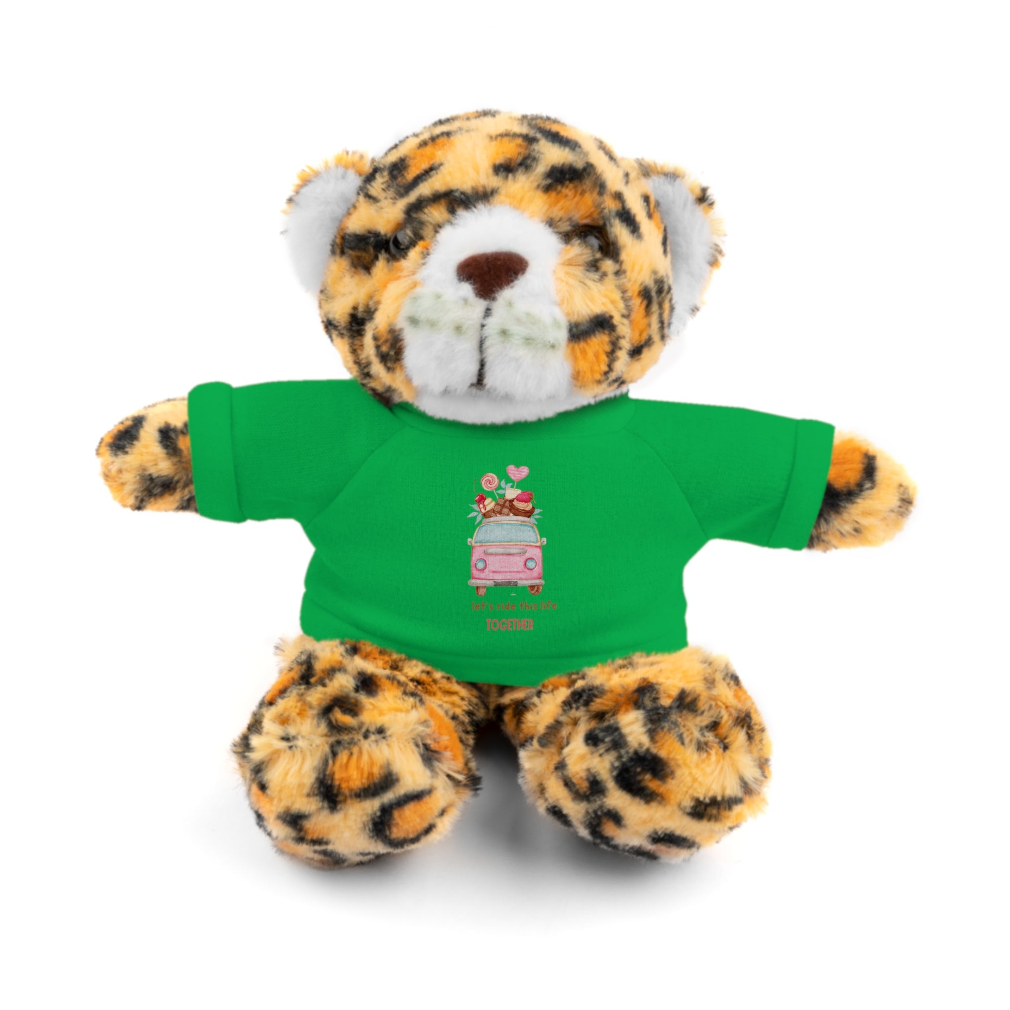 Colorful Bus with Sweet Treats Valentines Day Gifts for Her Him Kids Girlfriend Boyfriend Wife Mom Fiancée, Valentines Gifts for Women, Valentine's Day Teddy Bear, Funny Cute Stuffed Animal Plush Present for Birthday