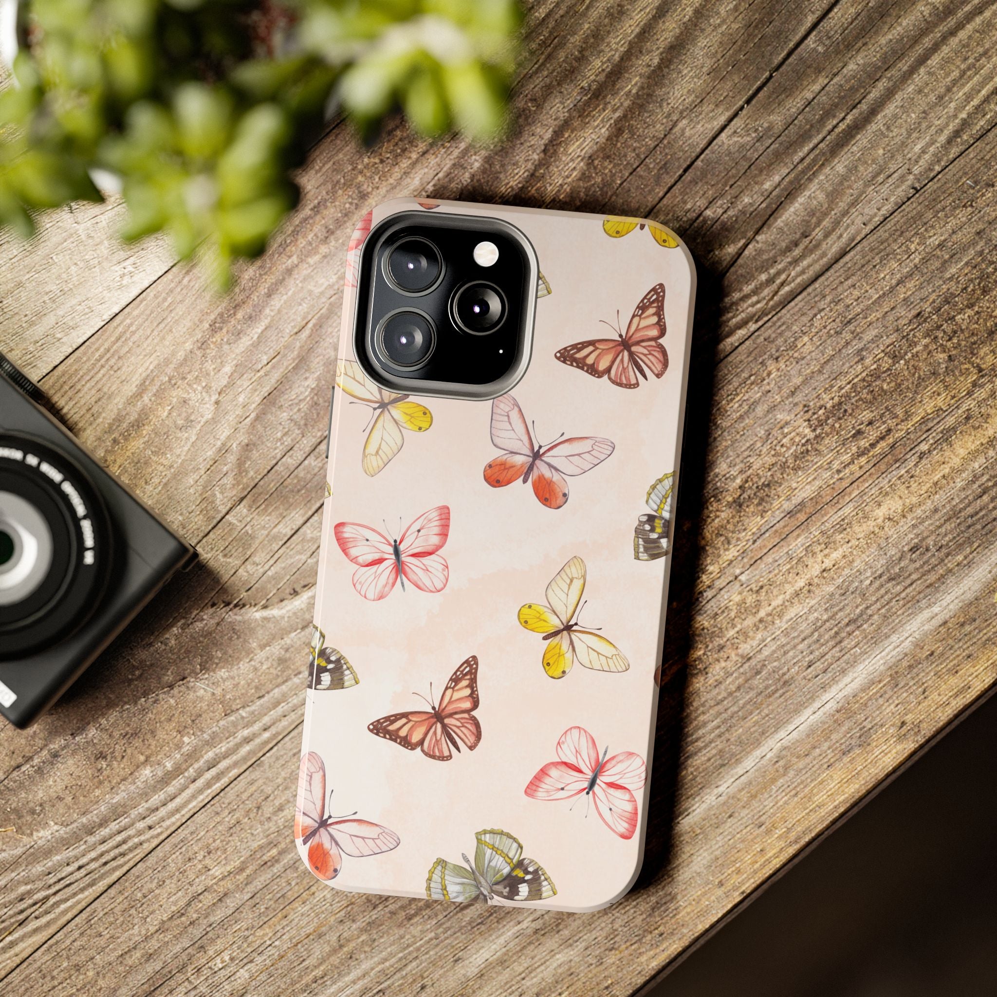 Pink Butterflies, Elegant Phone Cases, Stylish Phone Covers, Chic Phone Protectors, Fashionable Case for Her, Trendy Smartphone Accessories