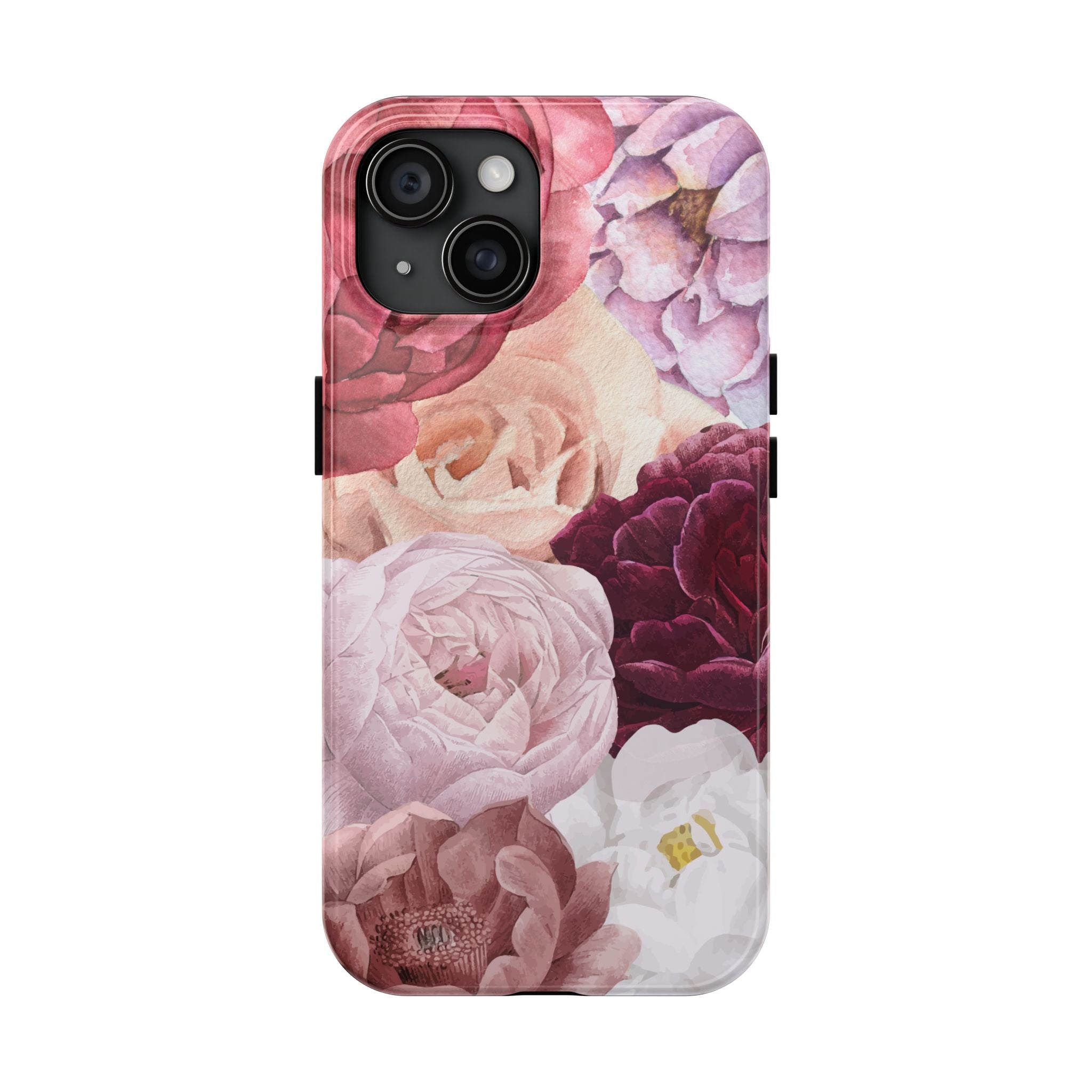 Pink Purple Watercolor Flower, Elegant Phone Cases, Stylish Phone Covers, Chic Phone Protectors, Fashionable Case for Her, Trendy Smartphone Accessories