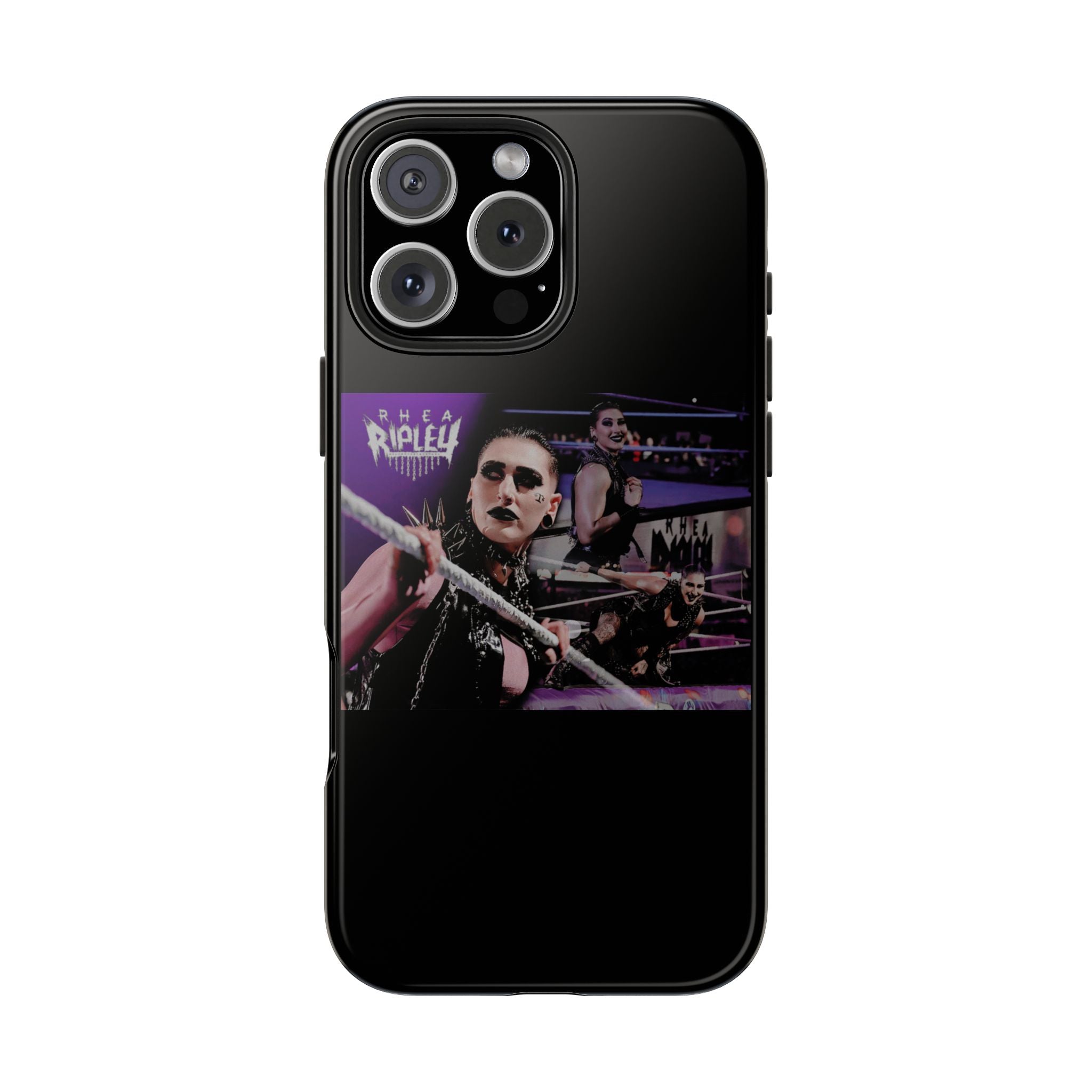 Rhea Ripley Wrap Graphic Portrait Design, iPhone and Samsung Case Cool Graphic Sports Fan Phone Case