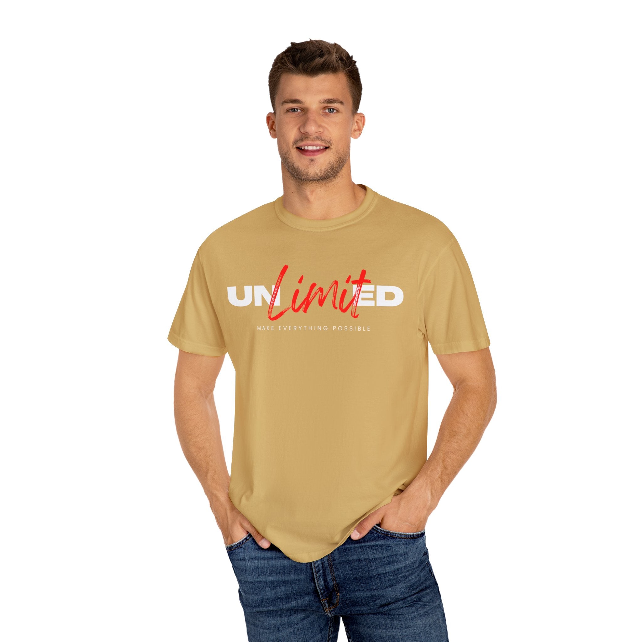 Unlimited, Make Everything Impossible, Graphic Design Unisex T-shirt, Casual Cotton Outwear, Gift for Him- Gift for Her, Stylish Tee, Cool Shirt, Trendy Apparel, Comfortable Top,