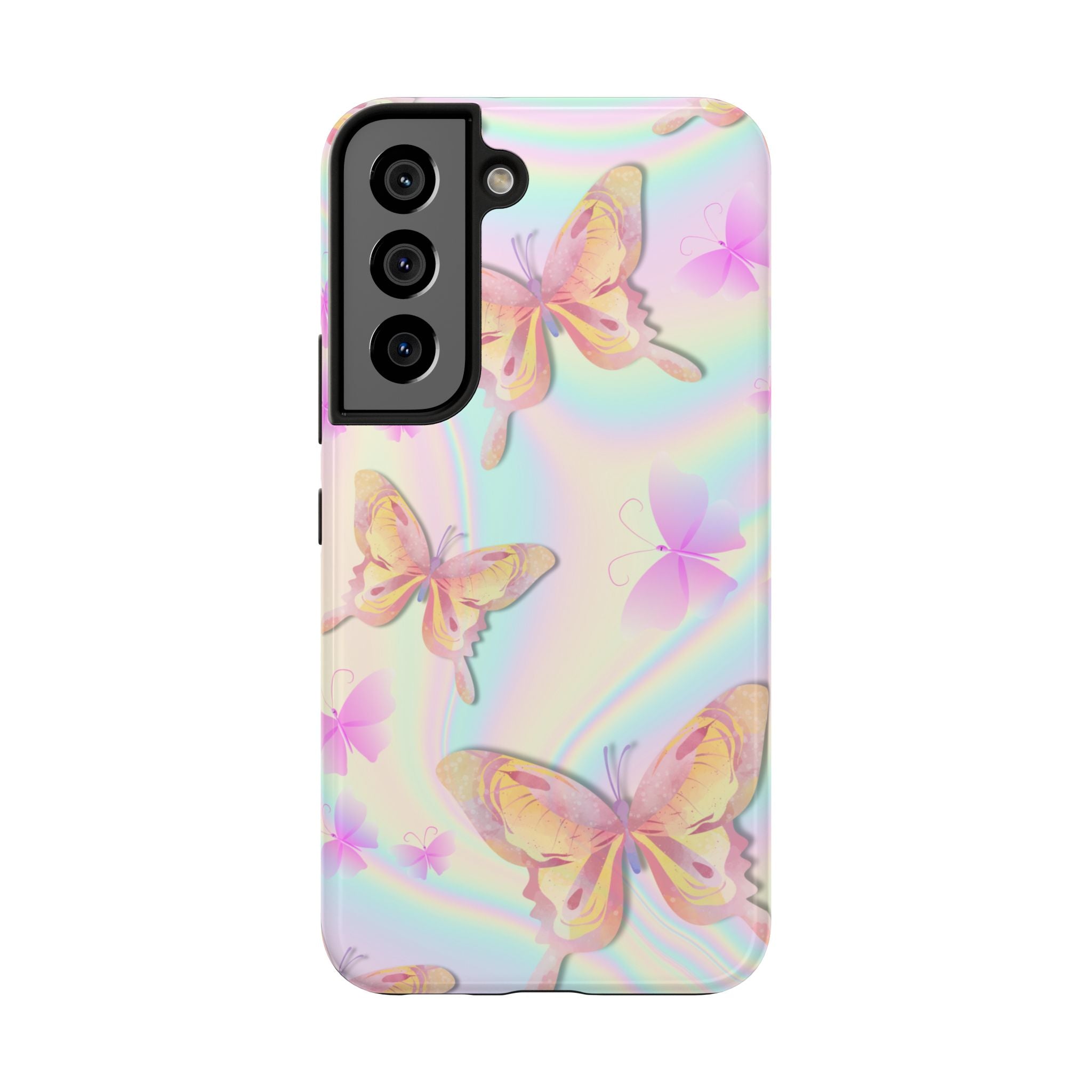 Pink and Purple Gradient Butterfly, Elegant Phone Cases, Stylish Phone Covers, Chic Phone Protectors, Fashionable Case for Her, Trendy Smartphone Accessories