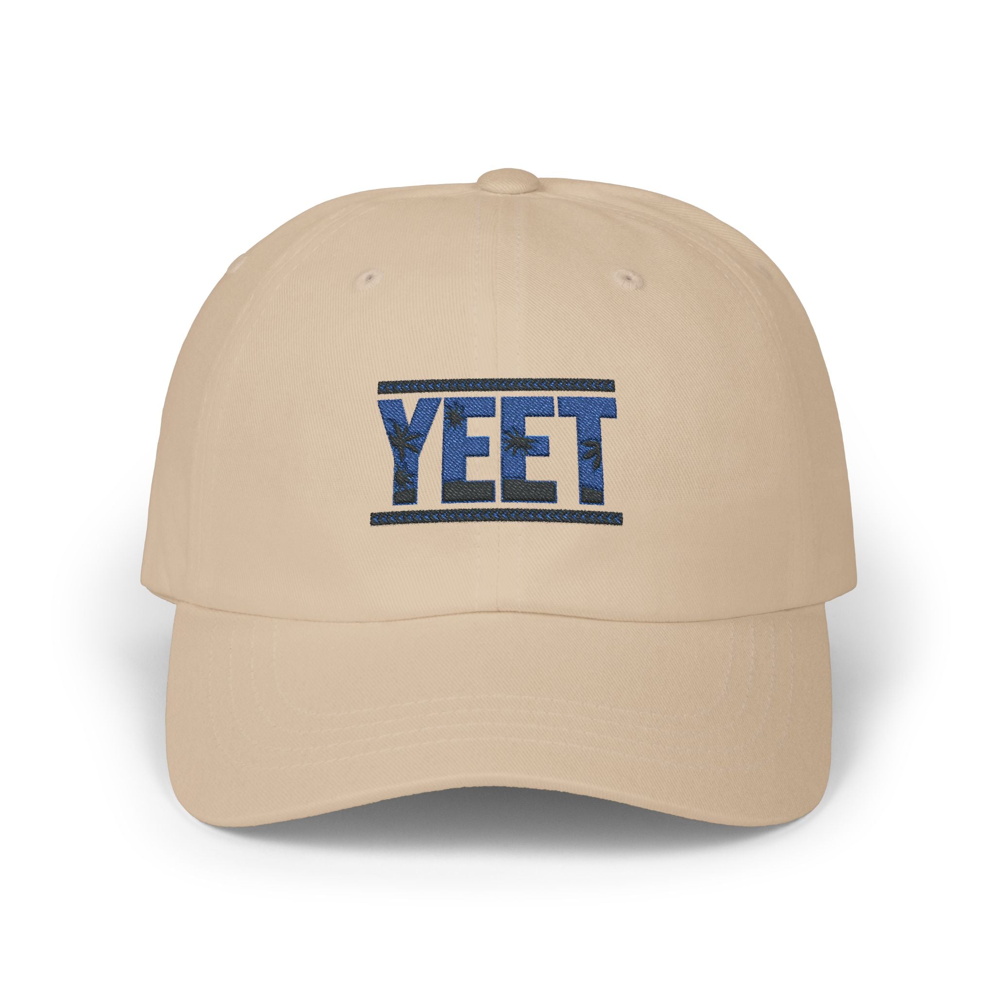 Yeet Blue-Black Graphic Text Design, Sports Fan, Wrestling Dad Cap for Her and Him - Unisex Classic