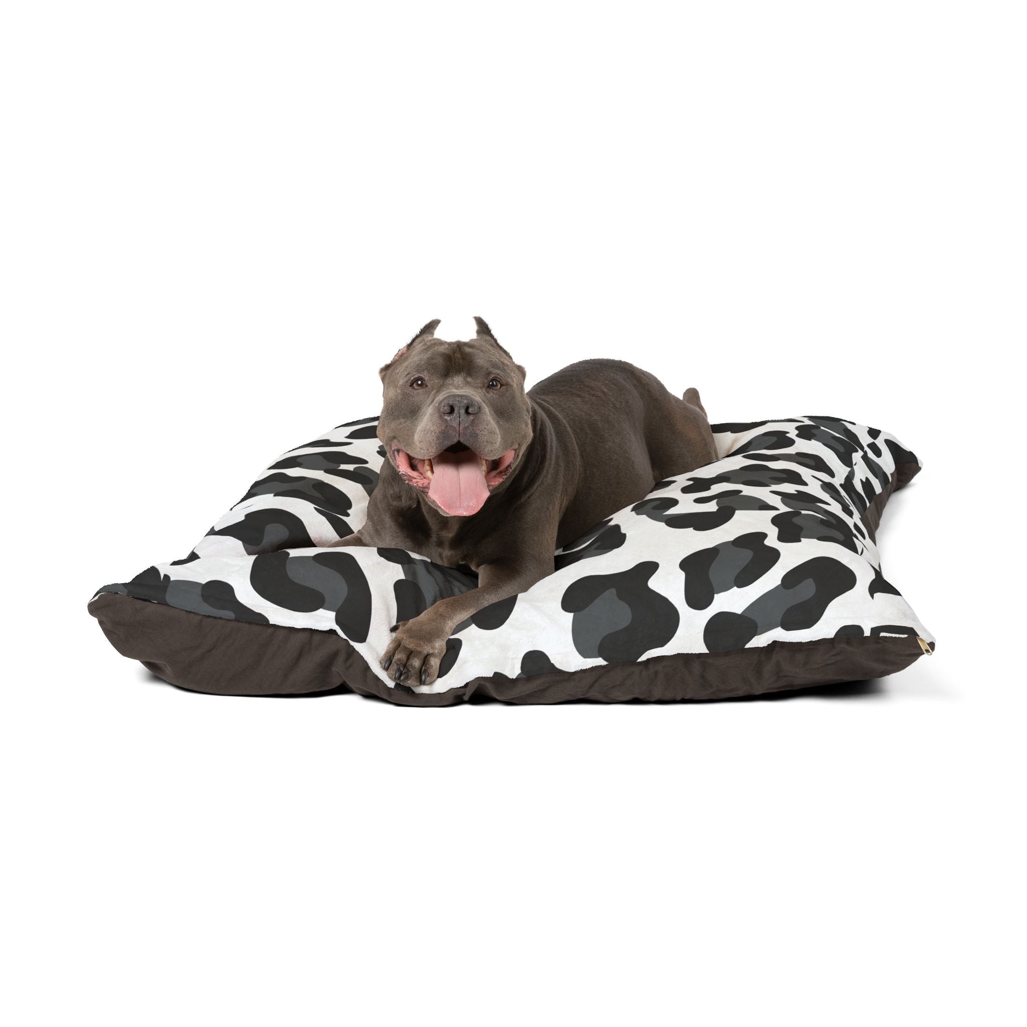 Animal Print Pet Bed - Cat and Dog Bed, Anti-Anxiety Small Dog Bed, Calming Dog Bed for Puppy, Cozy Cat Bed, Fluffy Dog Beds for Small Dogs, Washable Puppy Bed for Indoor Pets