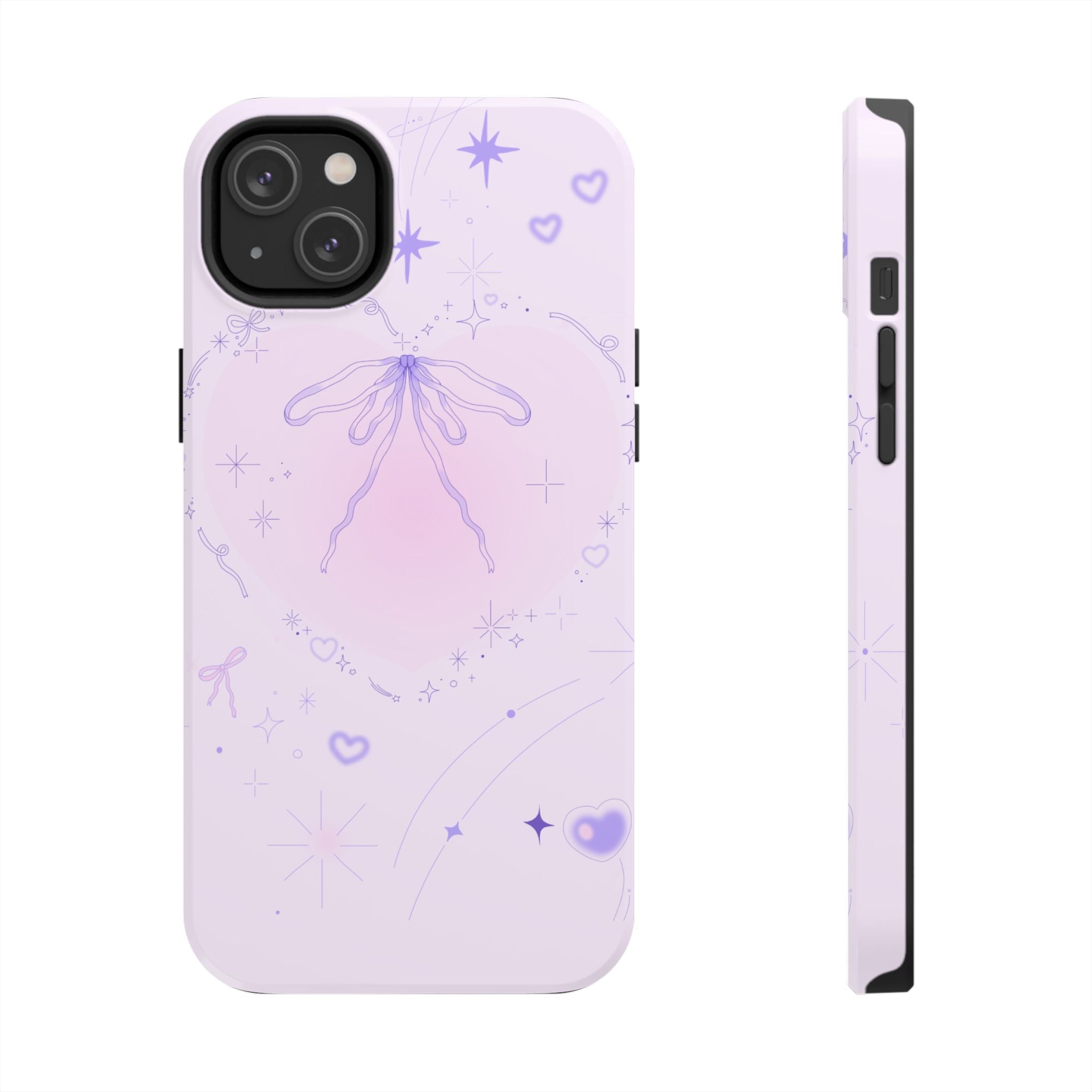 Pink Purple Delicate Fine Line Design, Elegant Phone Cases, Stylish Phone Covers, Chic Phone Protectors, Fashionable Case for Her, Trendy Smartphone Accessories