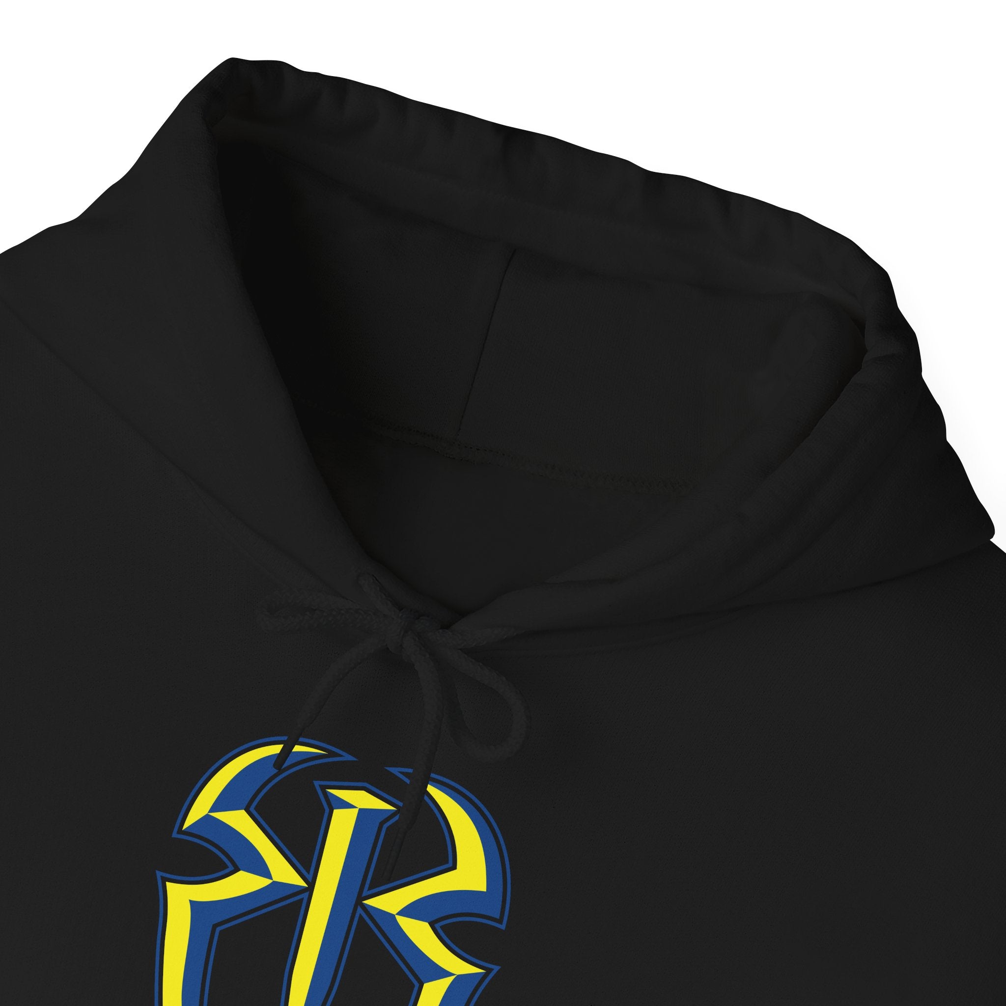 Roman Reigns Blue-Yellow Design Hoodies, Gift for Her - Gift for Him, Sports Fan Wrestling Unisex Hooded Sweatshirt, Casual Outwear