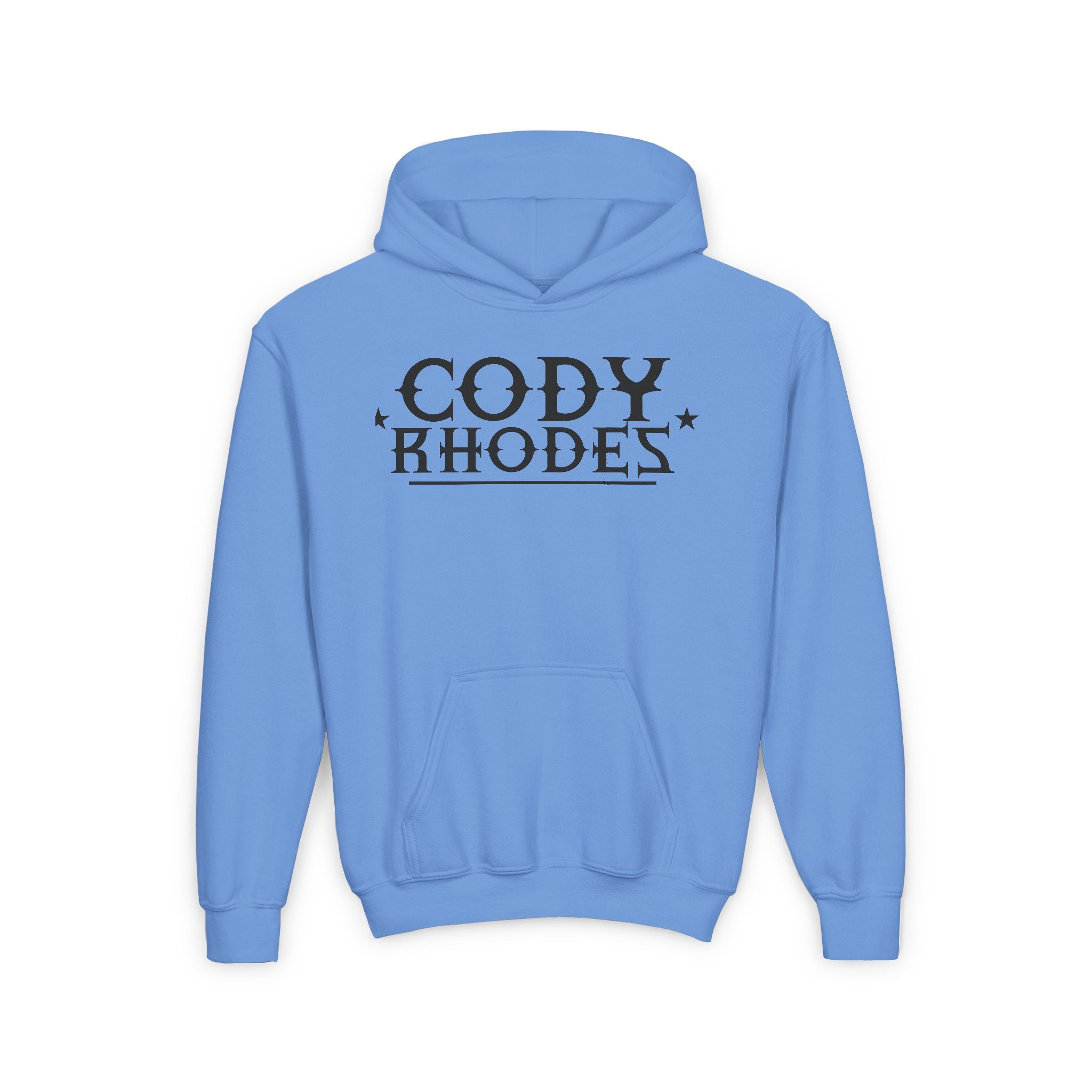 Cody Rhodes Graphic Black Text Design, Sports Fan Kids Hoodies - Youth Heavy Blend Hooded Sweatshirt, Unisex Wrestling Fan Hoodies, Gift for Her-Him, Casual Outwear