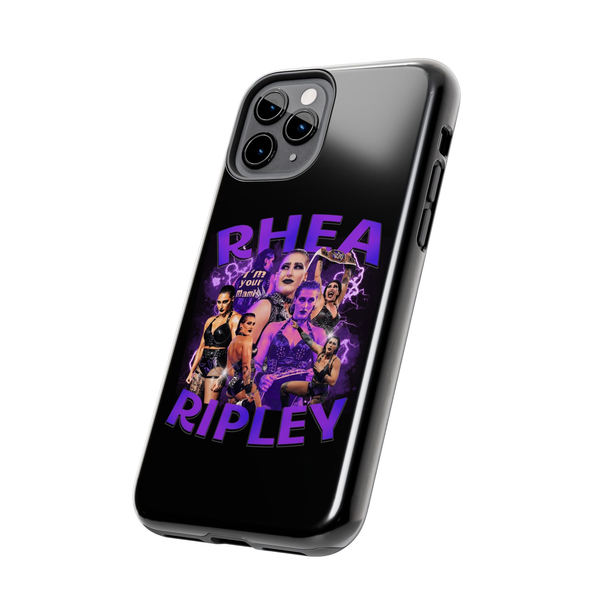 Rhea Ripley Graphic Portrait Design, iPhone and Samsung Case Cool Graphic Sports Fan Phone Case