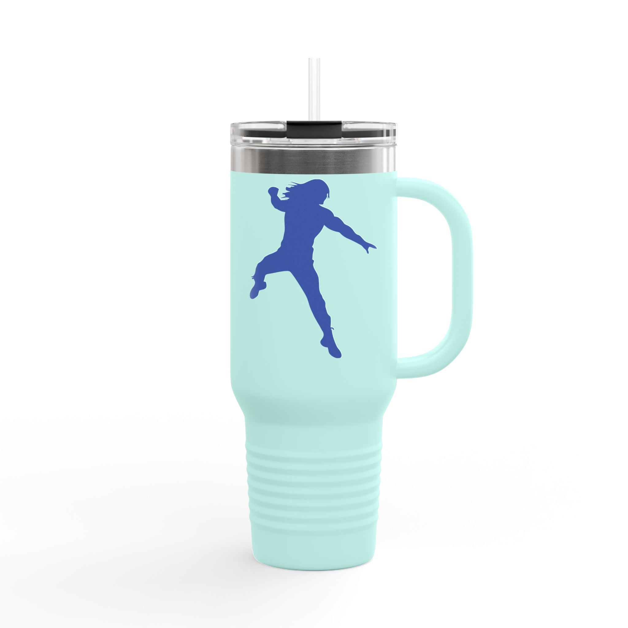 Roman Reigns Jump Blue Graphic Design,  Insulated Travel Mug, Gift for Her Gift for Him - 40oz, Gift for Her, Gift for Him