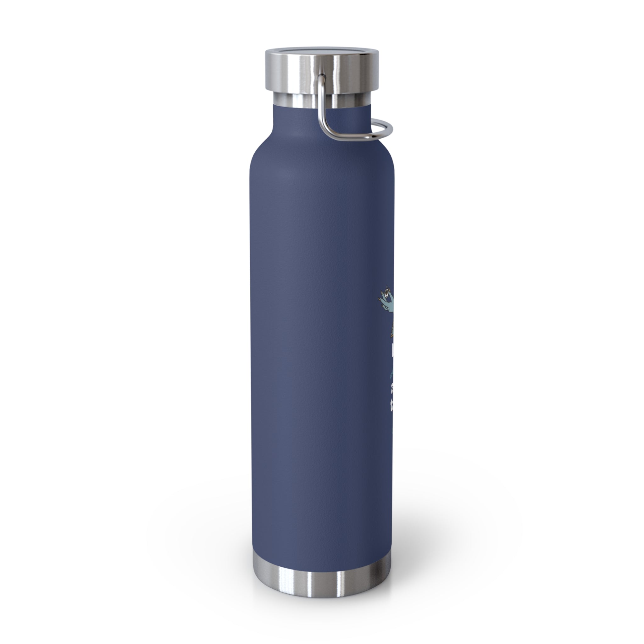 "If You Look at Me Take A Sip"  Copper Water Bottle, Inspirational Quote, Gift Tumbler, 22oz, Motivational Drinkware, Stainless Steel Thermos
