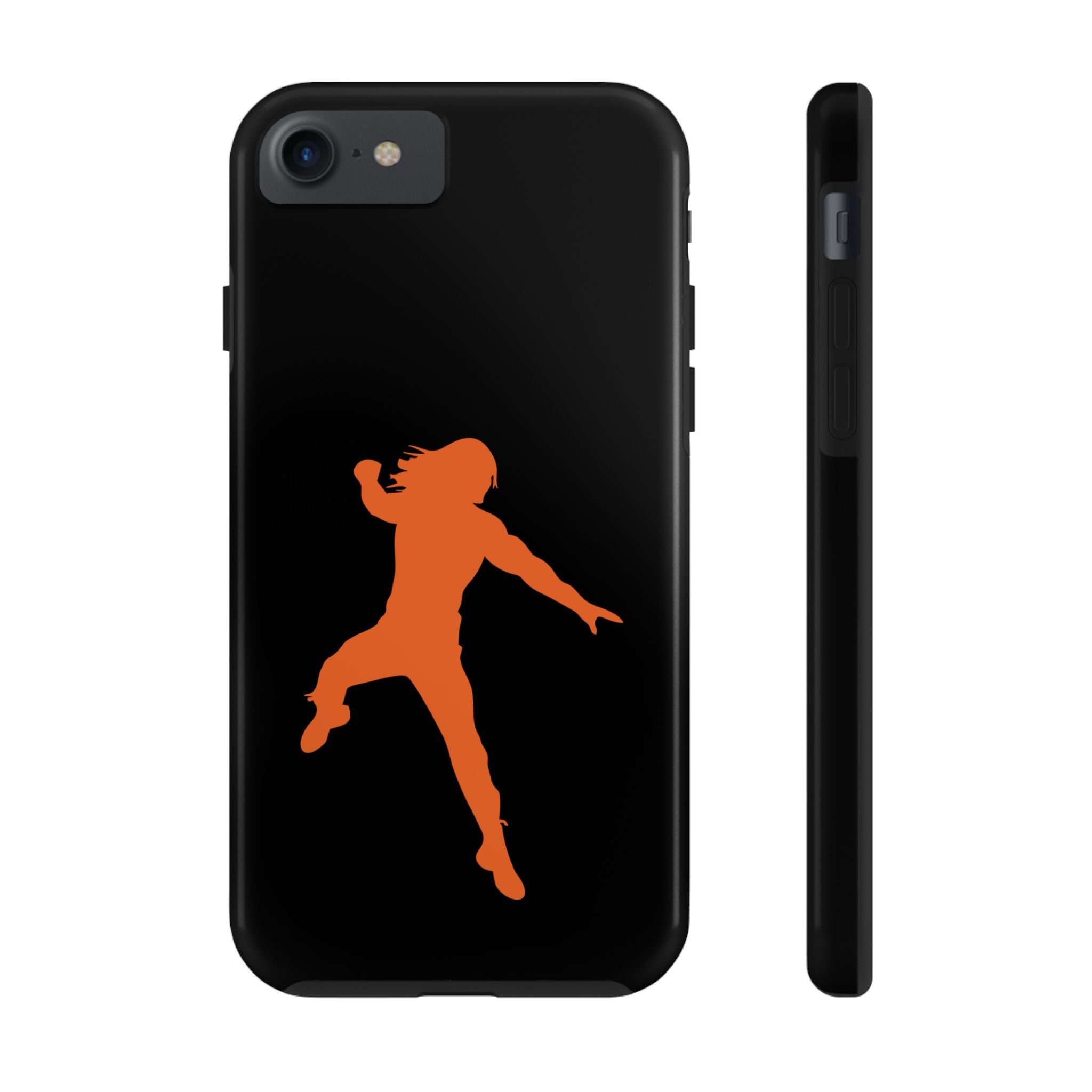 Roman Reigns Jump Orange Graphic Design, iPhone and Samsung Case Cool Graphic Sports Fan Phone Case