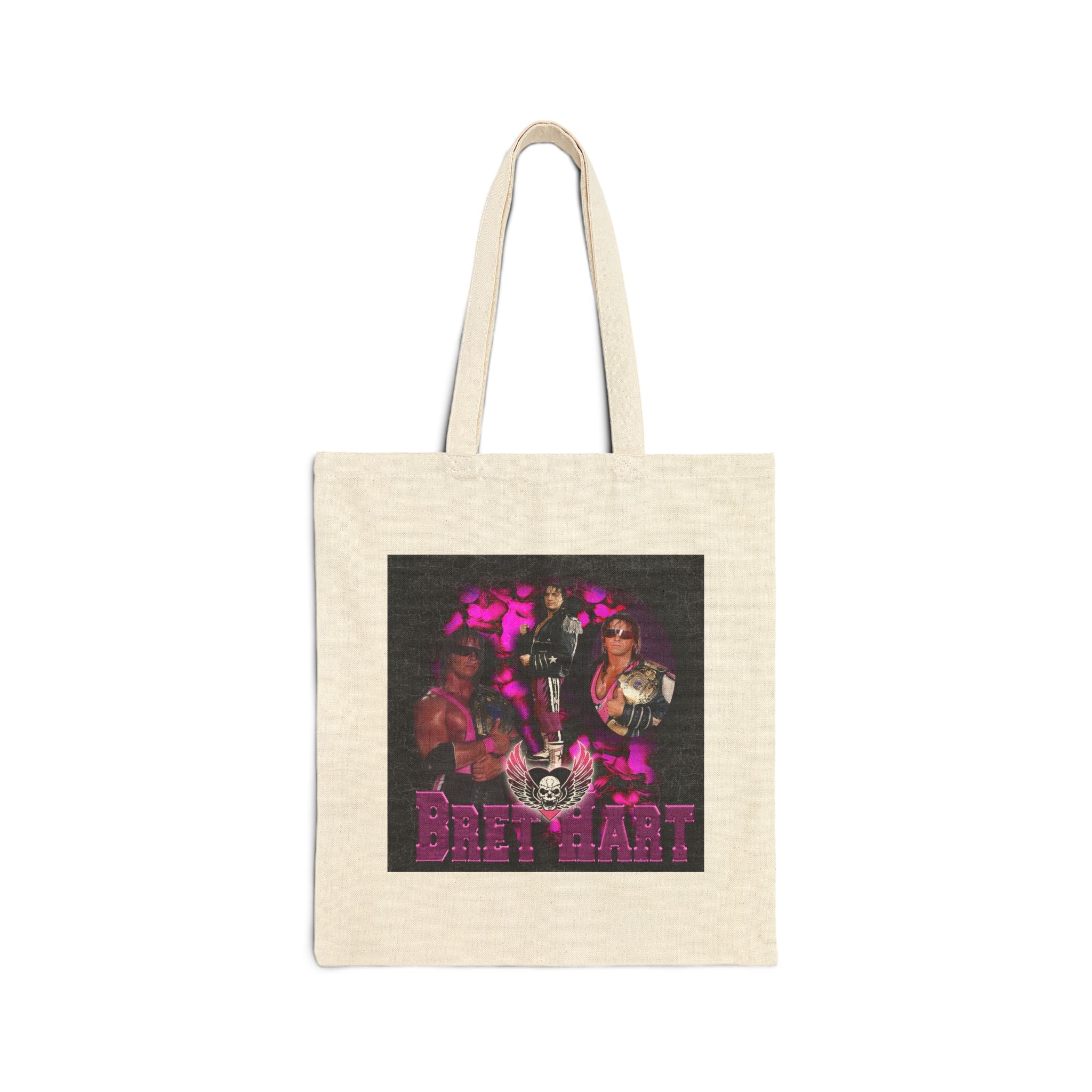 Bret Hart Design, Sports Fan Tote Bag, Unisex , Gift Tote Bag for Him-Her