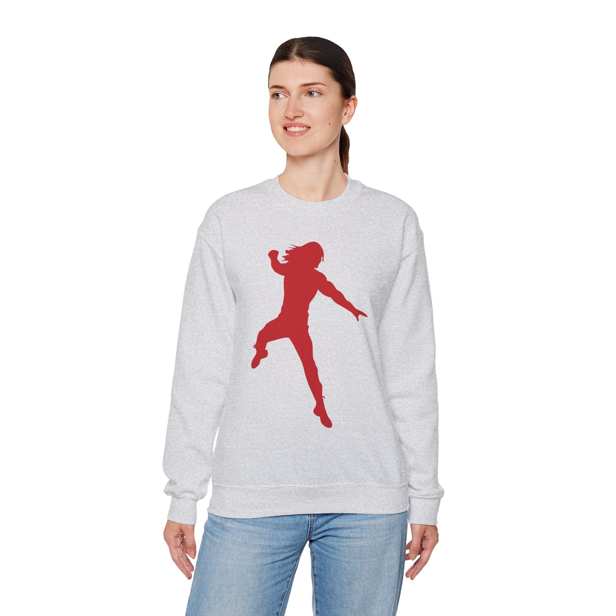 Roman Reigns Red Design, Wrestling Fan Unisex Sweatshirt - Gift for Him or Her, Casual Outwear, Graphic Design, Heavy Blend Crewneck Sweatshirt