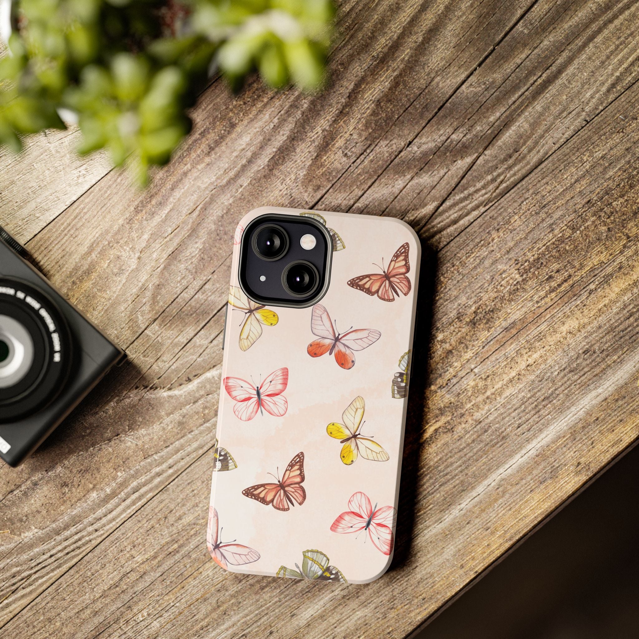 Pink Butterflies, Elegant Phone Cases, Stylish Phone Covers, Chic Phone Protectors, Fashionable Case for Her, Trendy Smartphone Accessories