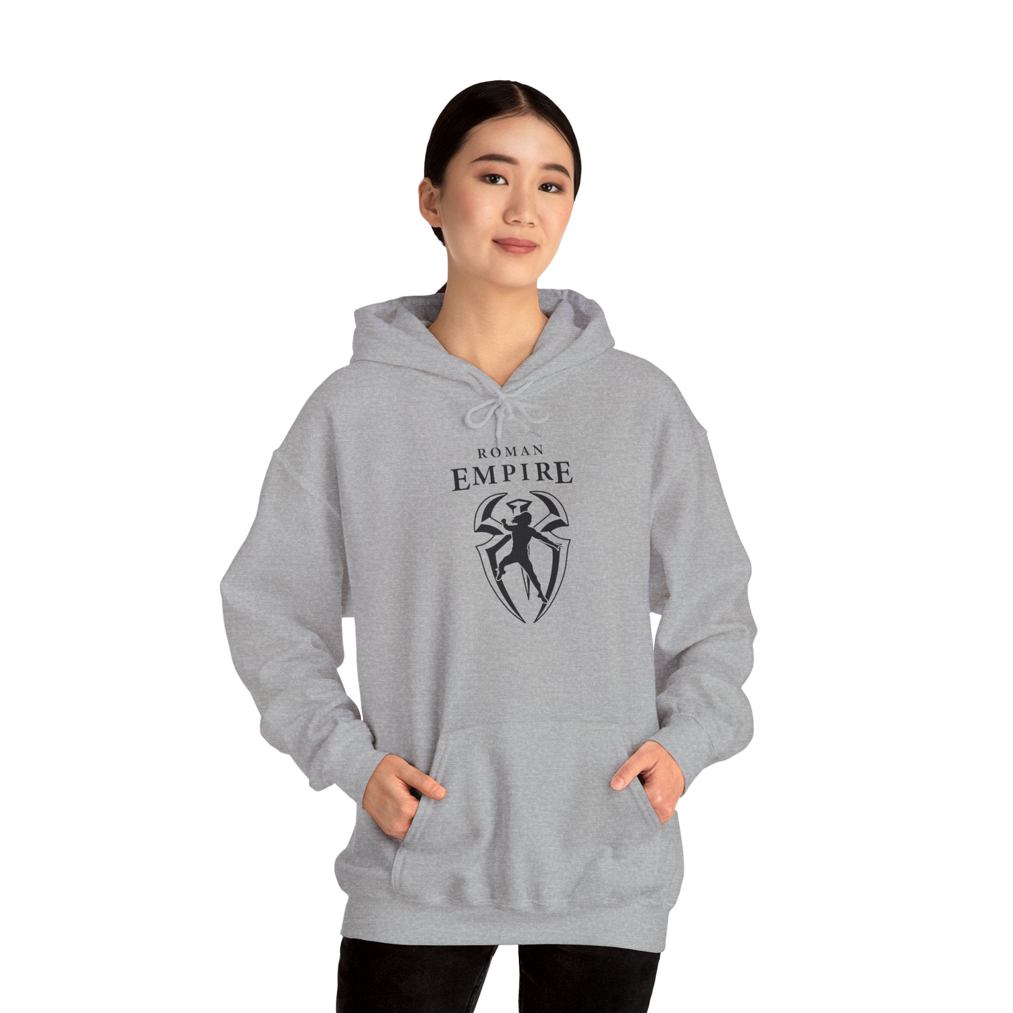 Roman Empire Roman Reigns Graphic Hoodies, Gift for Her - Gift for Him, Sports Fan Wrestling Unisex Hooded Sweatshirt, Casual Outwear