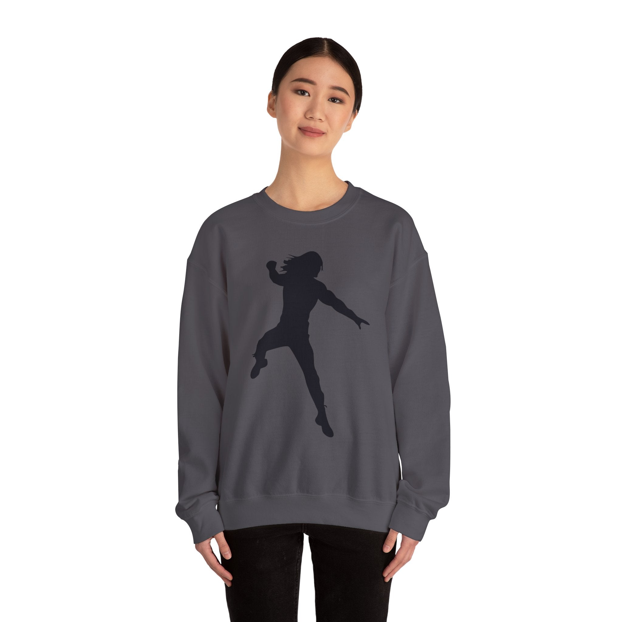 Roman Reigns Black Design, Wrestling Fan Unisex Sweatshirt - Gift for Him or Her, Casual Outwear, Graphic Design, Heavy Blend Crewneck Sweatshirt