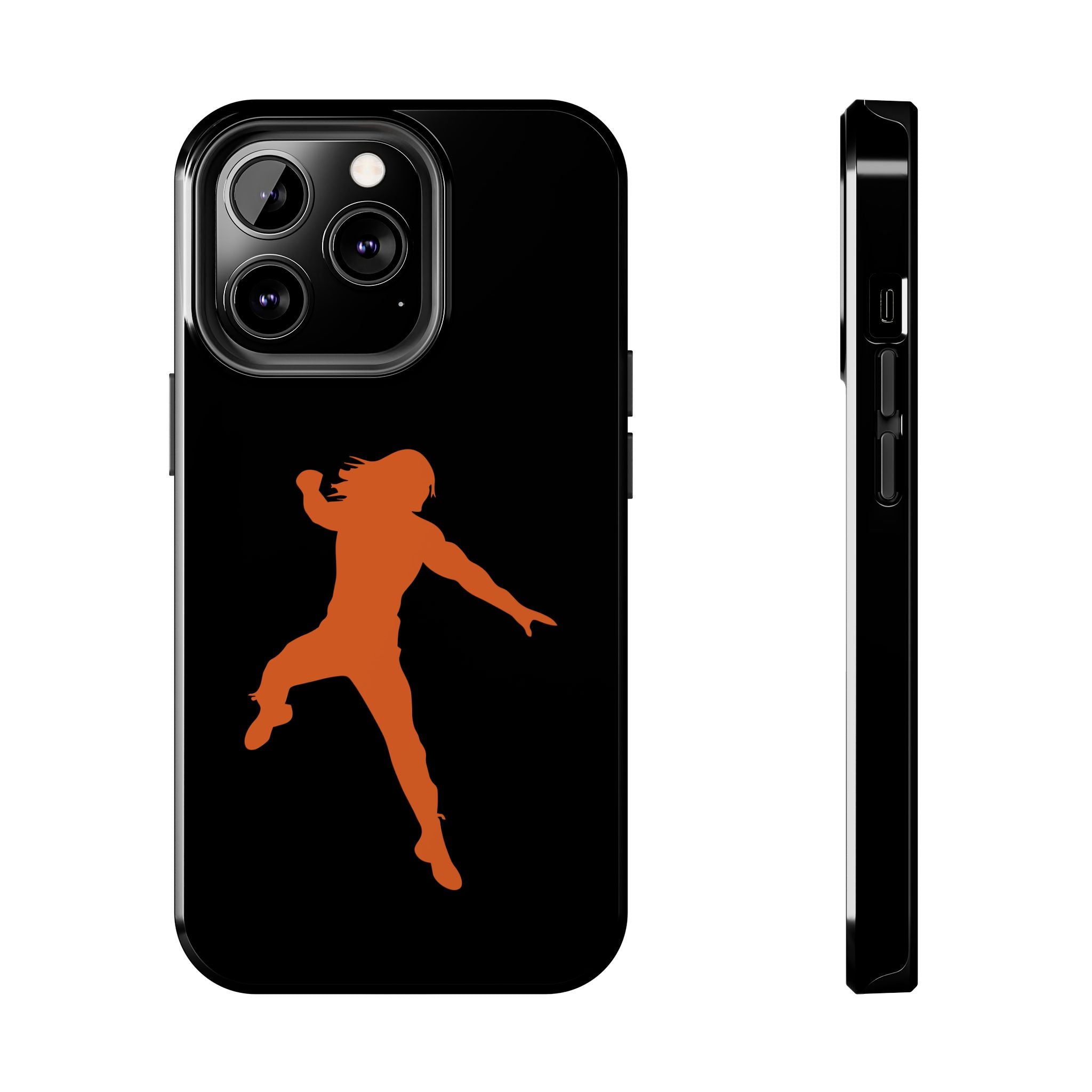 Roman Reigns Jump Orange Graphic Design, iPhone and Samsung Case Cool Graphic Sports Fan Phone Case