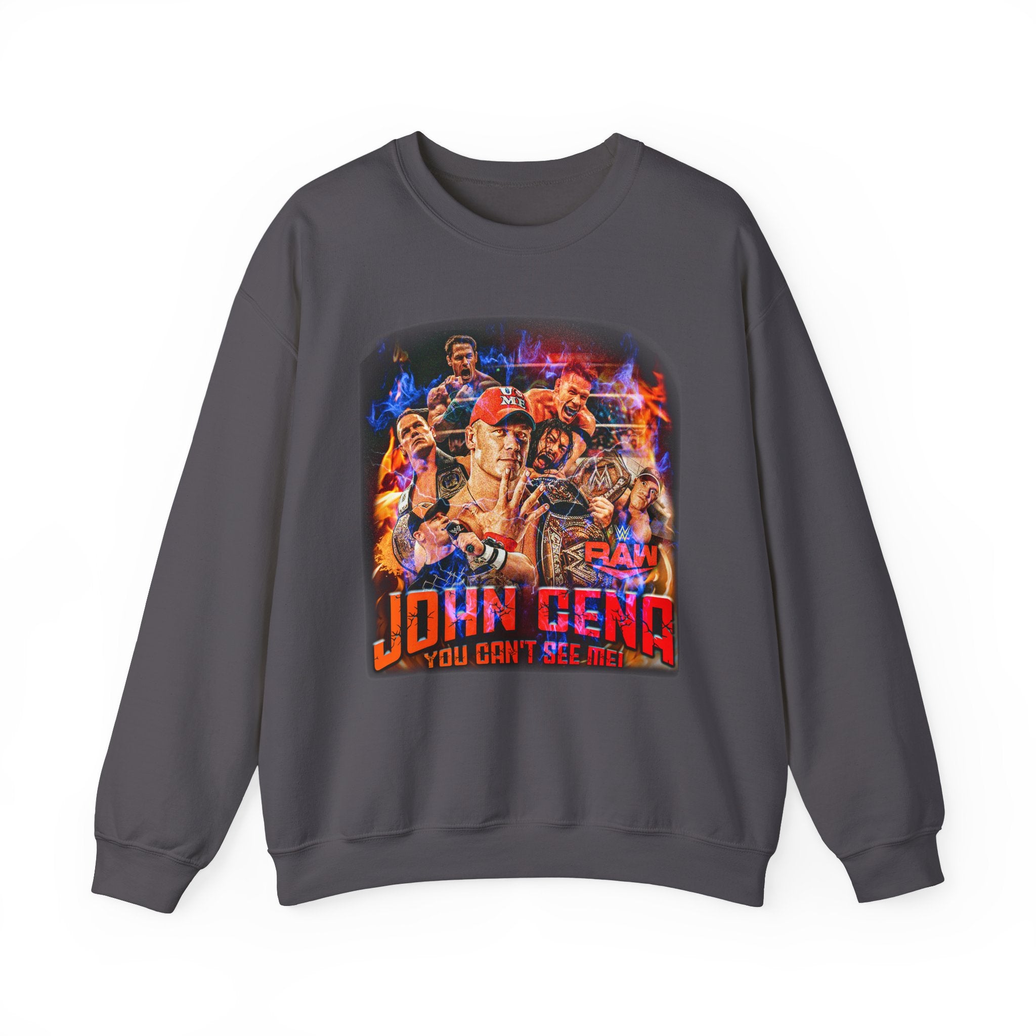 John Cena " You Can't See Me" Sweatshirt, Sports Sweatshirt, Wrestling Fan Unisex Sweatshirt - Gift for Him or Her, Casual Outwear, Heavy Blend Crewneck Sweatshirt