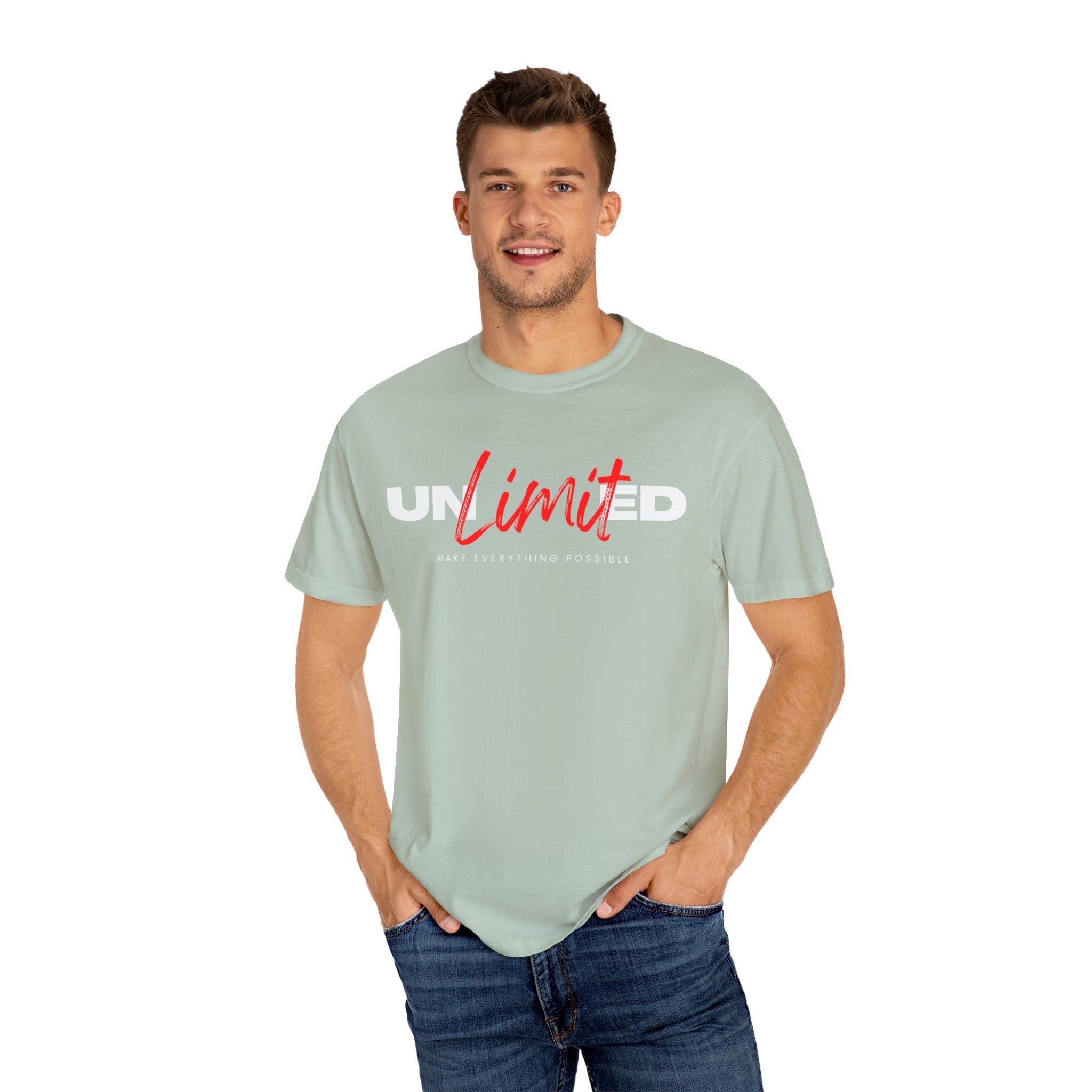 Unlimited, Make Everything Impossible, Graphic Design Unisex T-shirt, Casual Cotton Outwear, Gift for Him- Gift for Her, Stylish Tee, Cool Shirt, Trendy Apparel, Comfortable Top,