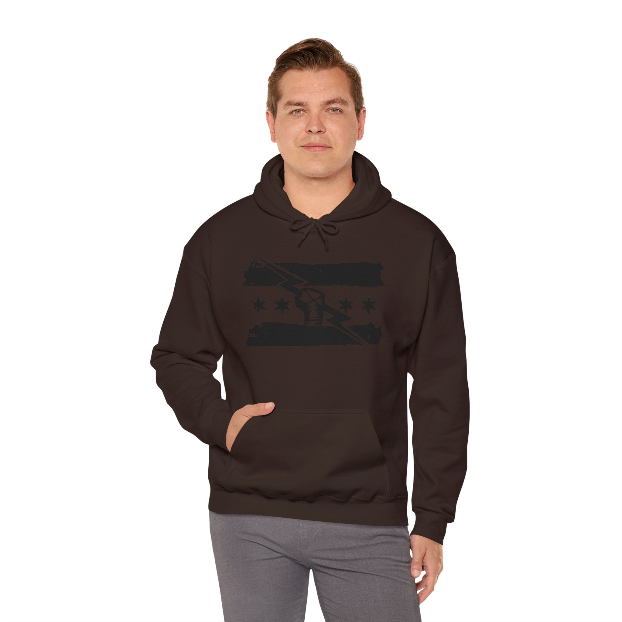 CM Punk Flag All Black Design Hoodies, Gift for Her - Gift for Him, Sports Fan Wrestling Unisex Hooded Sweatshirt, Casual Outwear