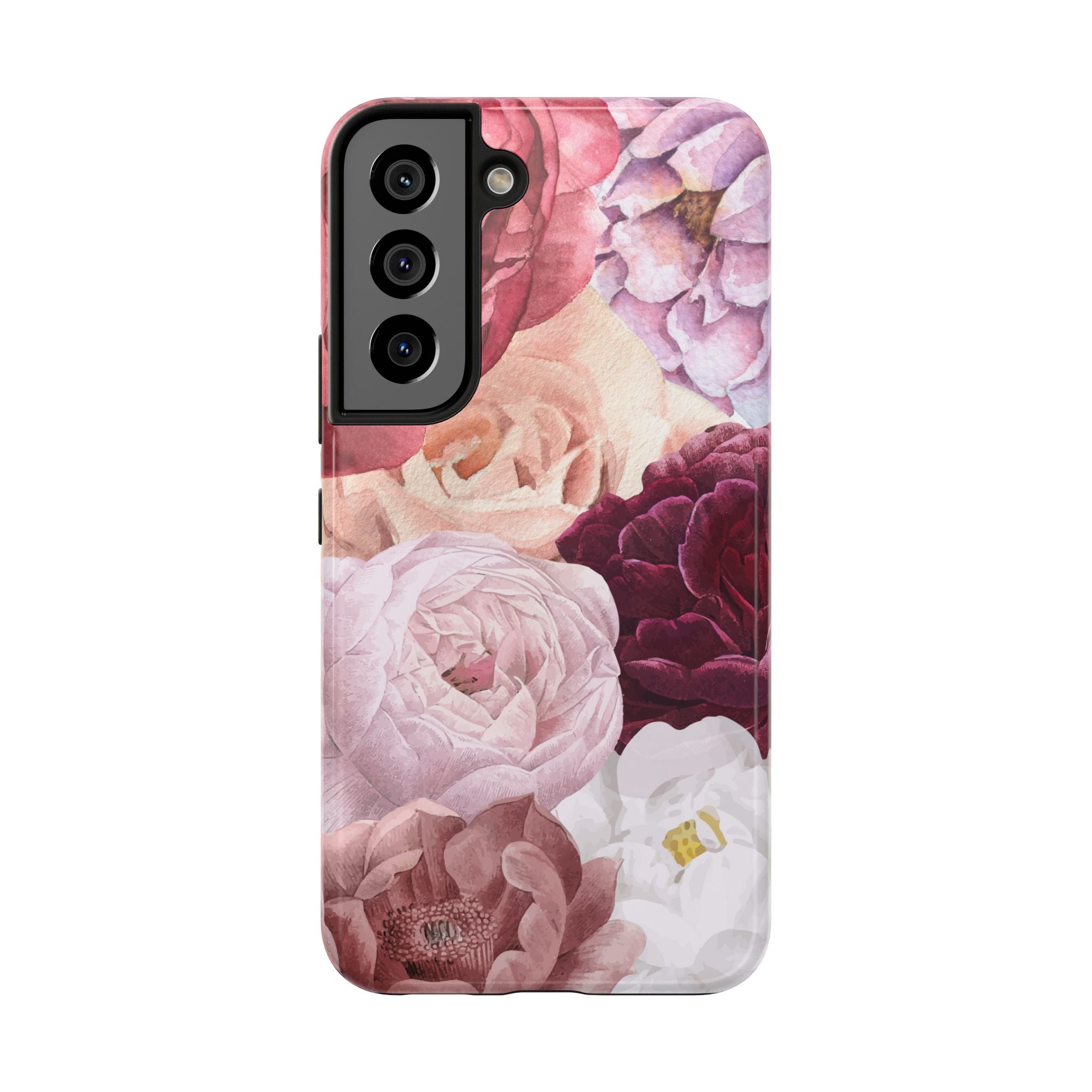 Pink Purple Watercolor Flower, Elegant Phone Cases, Stylish Phone Covers, Chic Phone Protectors, Fashionable Case for Her, Trendy Smartphone Accessories