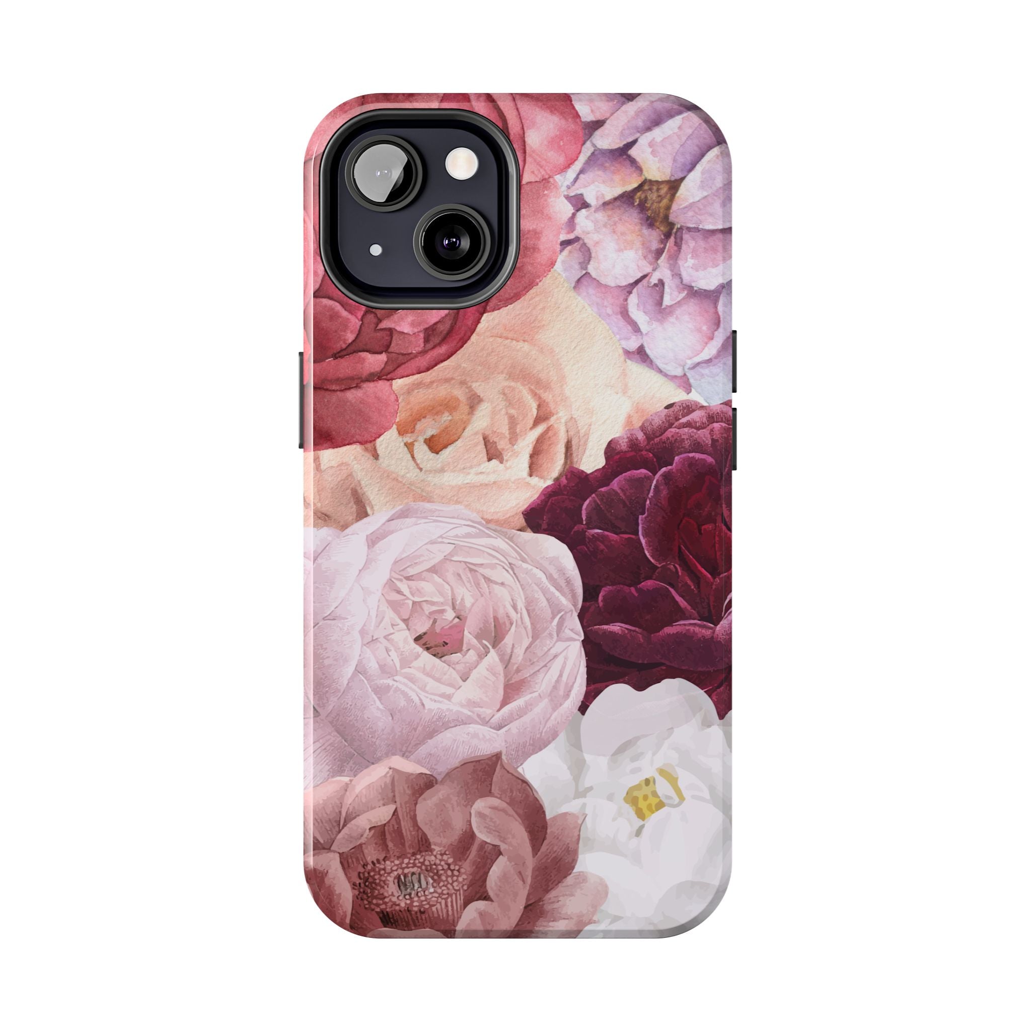 Pink Purple Watercolor Flower, Elegant Phone Cases, Stylish Phone Covers, Chic Phone Protectors, Fashionable Case for Her, Trendy Smartphone Accessories