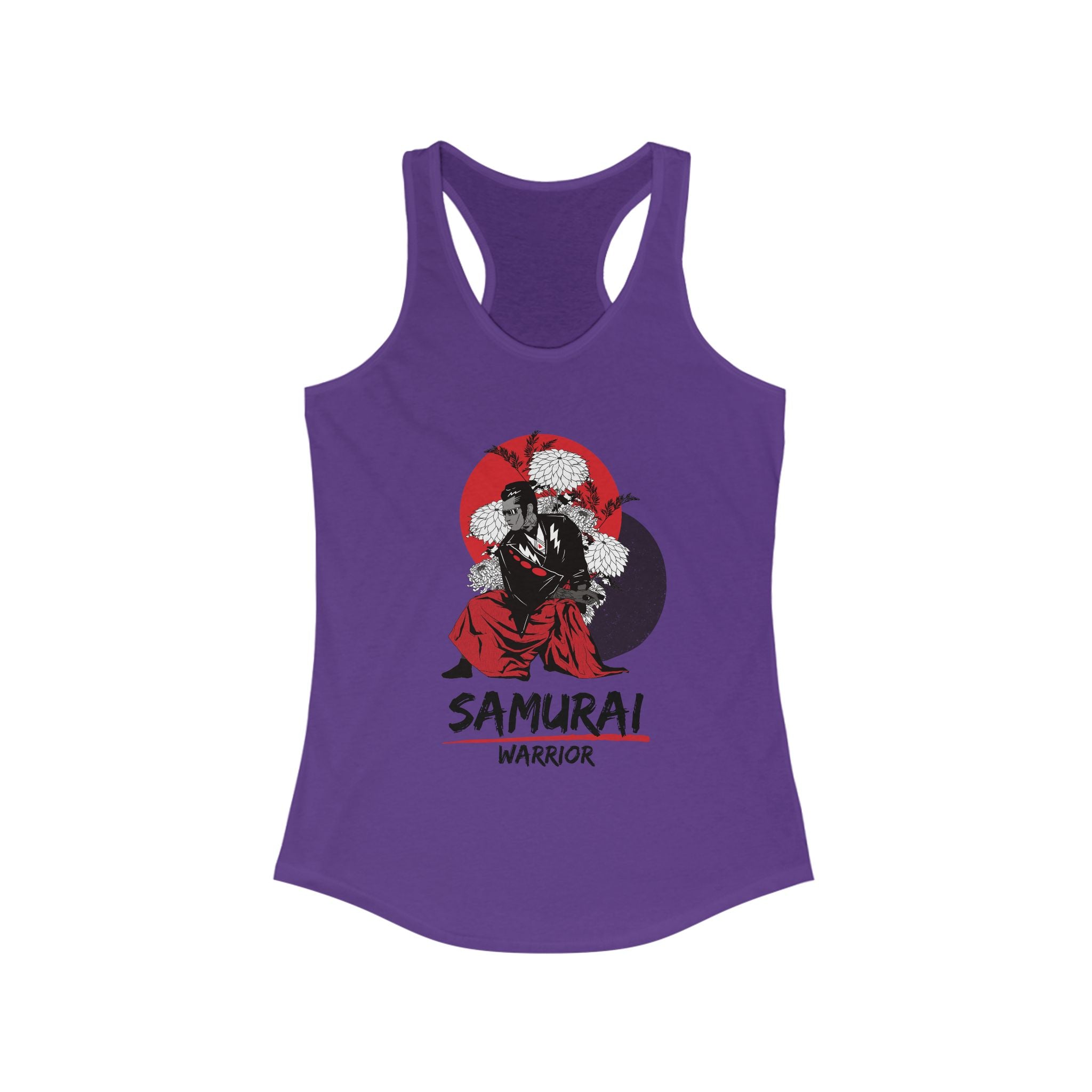 Workout Tank Tops for Women - Gym Exercise Athletic - Yoga Tops Racerback Sports Shirts - Warrior - Shirt Print