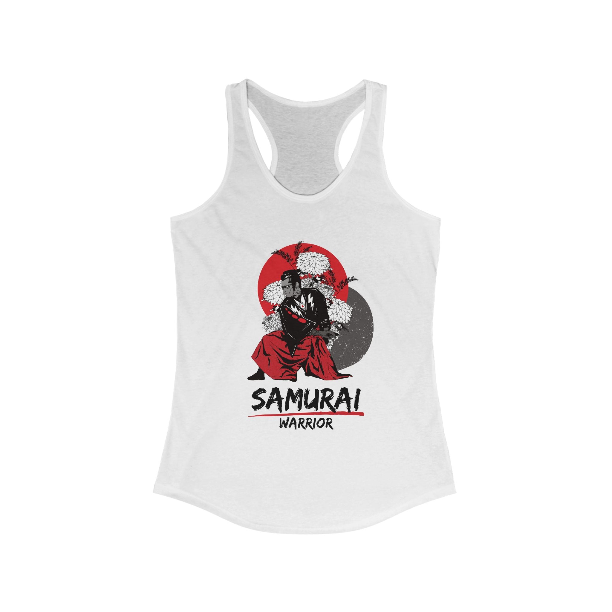 Workout Tank Tops for Women - Gym Exercise Athletic - Yoga Tops Racerback Sports Shirts - Warrior - Shirt Print