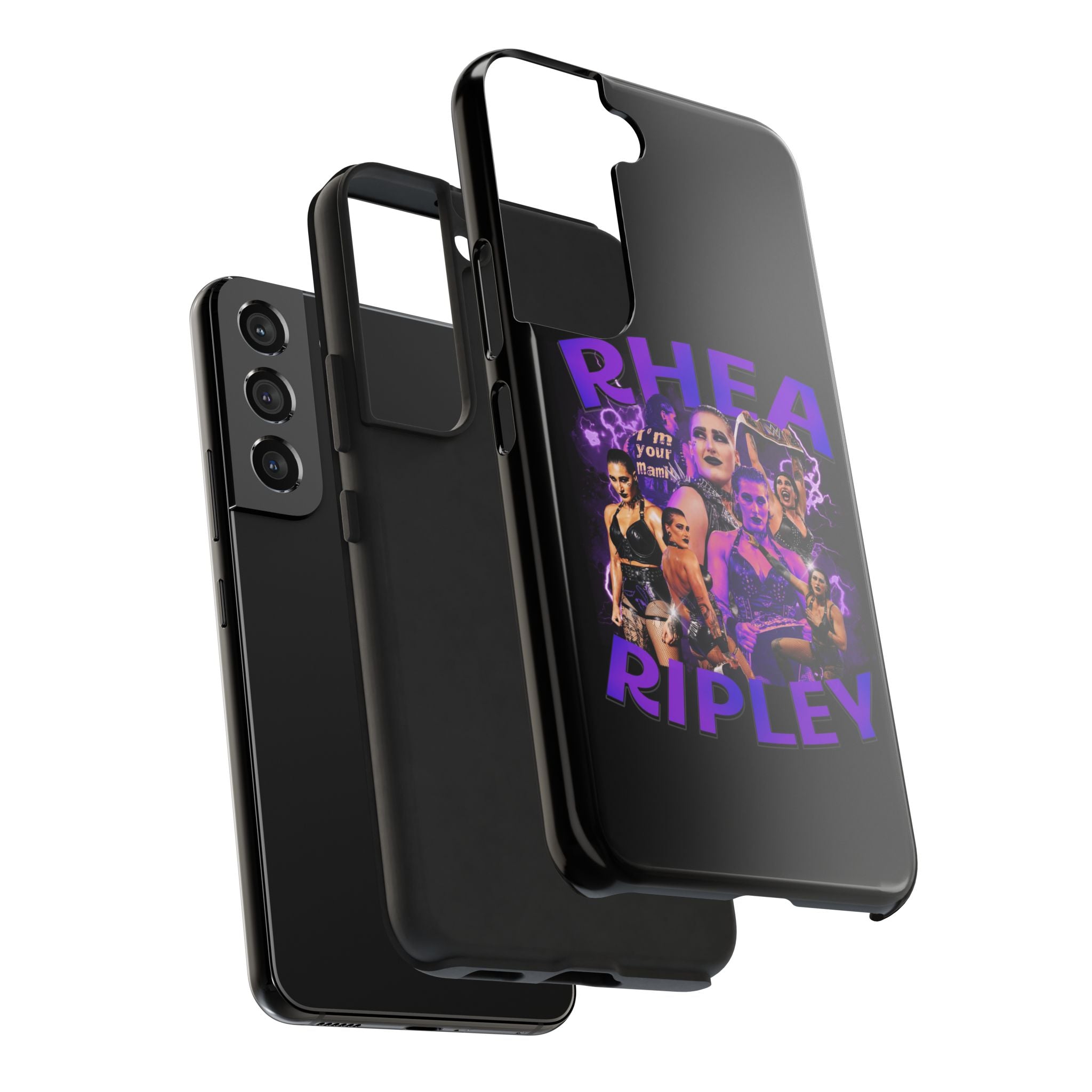 Rhea Ripley Graphic Portrait Design, iPhone and Samsung Case Cool Graphic Sports Fan Phone Case