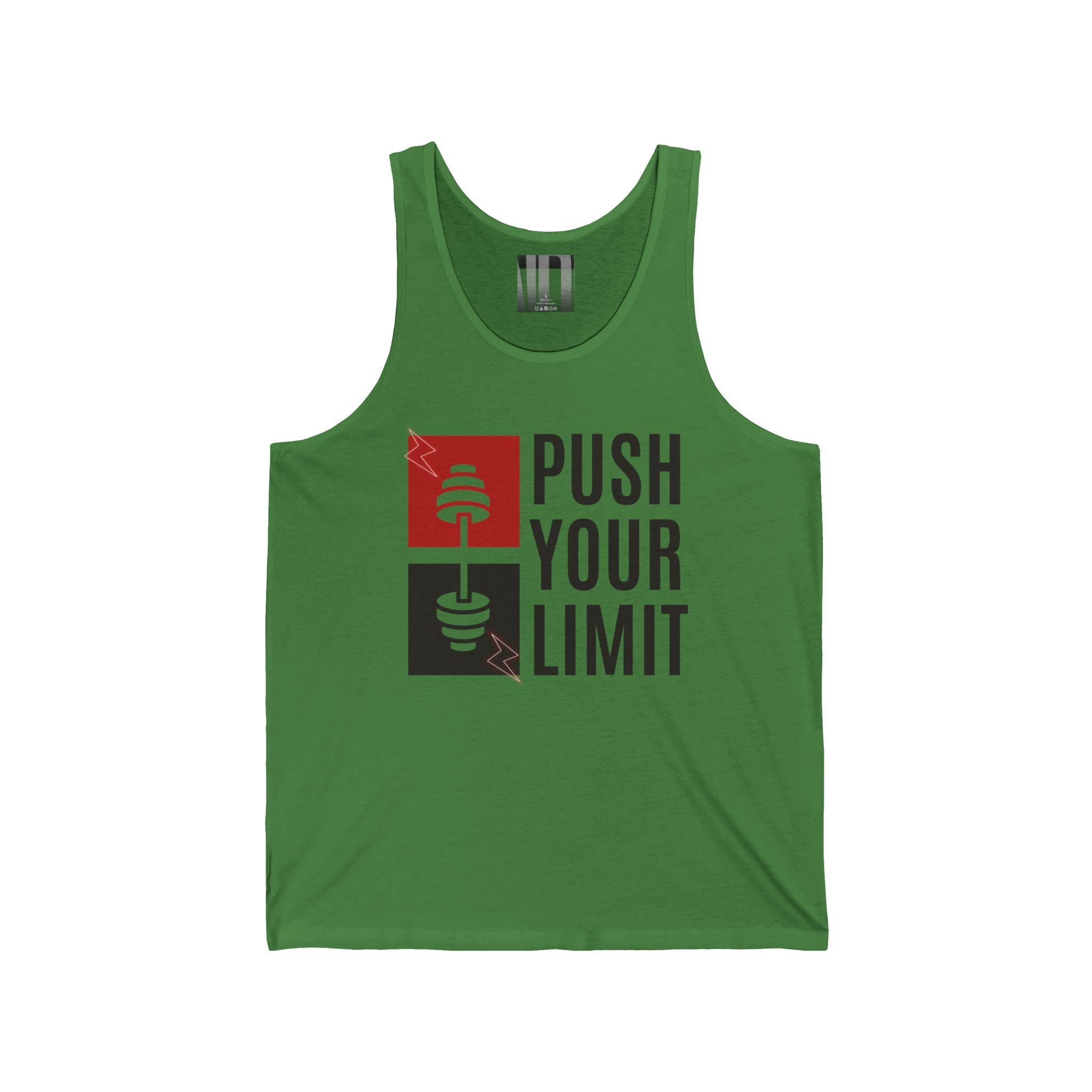 Push Your Limit, Gym Dudes Tank Top, Workout Sleeveless Shirt, Fitness Muscle Tee, Athletic Unisex Jersey Tank, Bodybuilding Tank, Exercise Vest