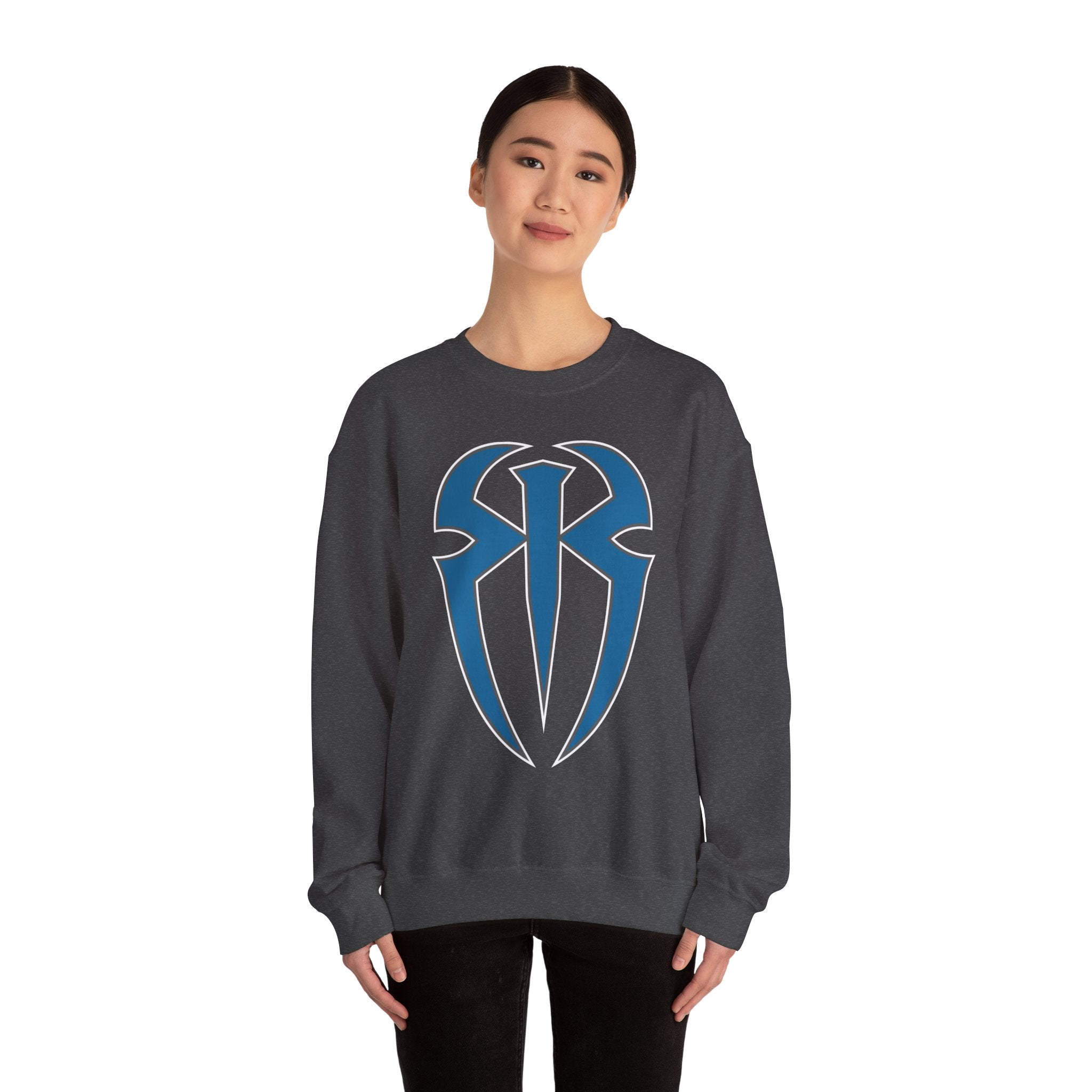 Roman Reigns Cool Graphic Design, Wrestling Fan Unisex Sweatshirt - Gift for Him or Her, Casual Outwear, Heavy Blend Crewneck Sweatshirt