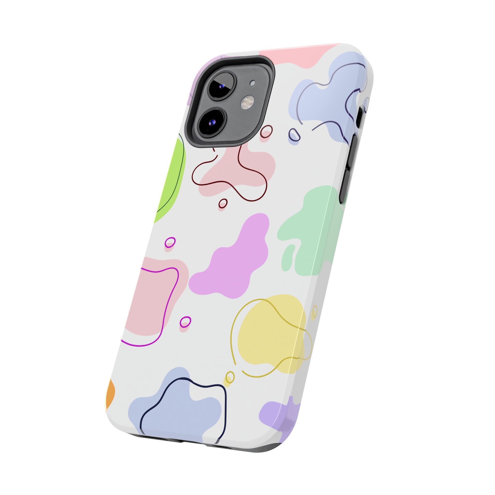 Colorful Pastel Abstract Patern, Elegant Phone Cases, Stylish Phone Covers, Chic Phone Protectors, Fashionable Case for Her, Trendy Smartphone Accessories