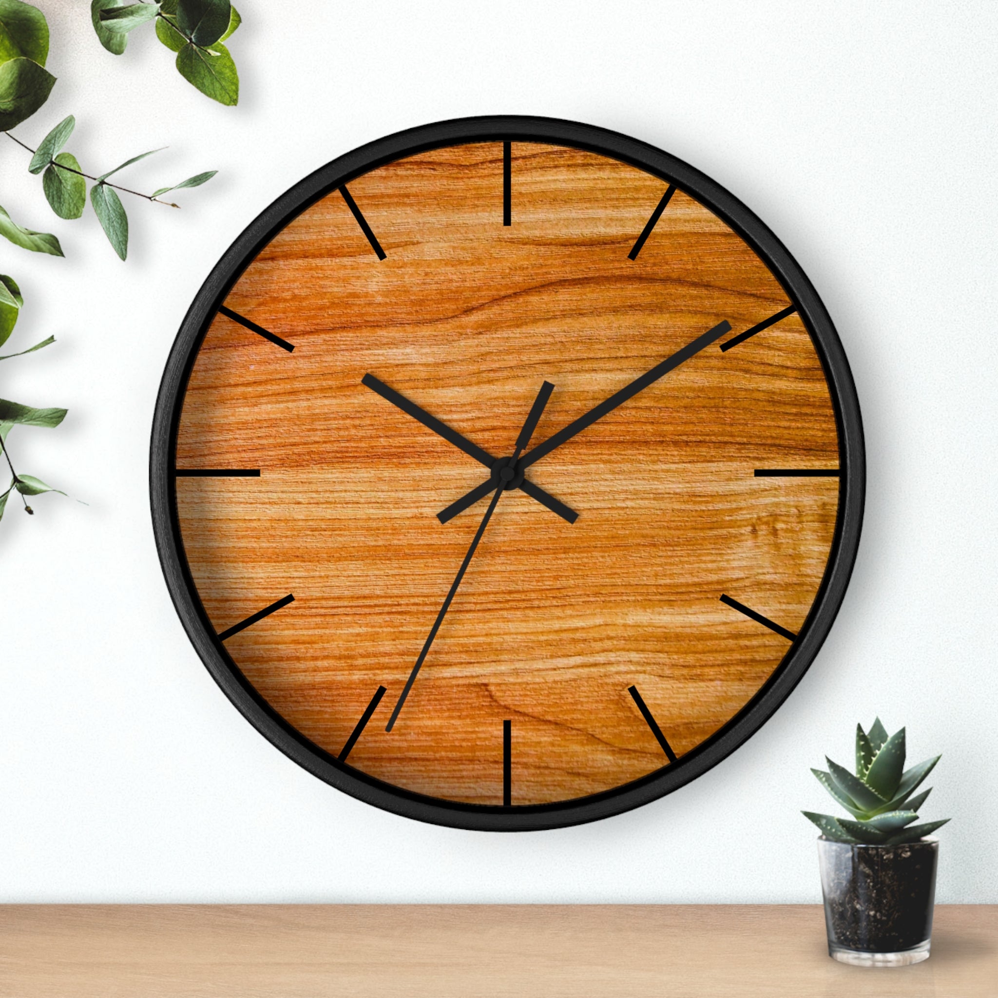 Wood Design Elegant Wall Clock, Home Decor, Wall Art, Modern Decor for Home, Office, and Living Room