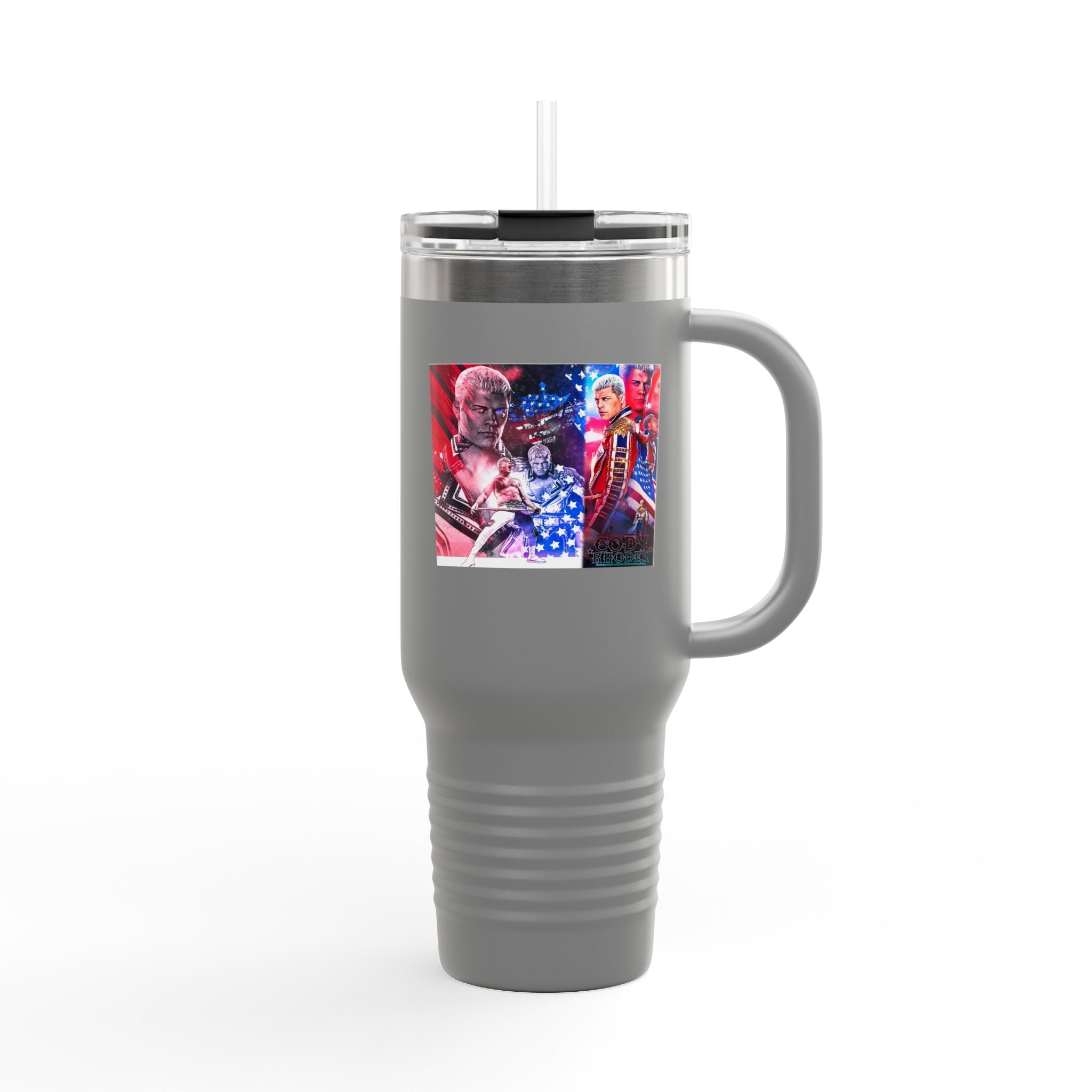 Cody Rhodes Straight Graphic Design,  Insulated Travel Mug, Gift for Her Gift for Him - 40oz, Gift for Her, Gift for Him