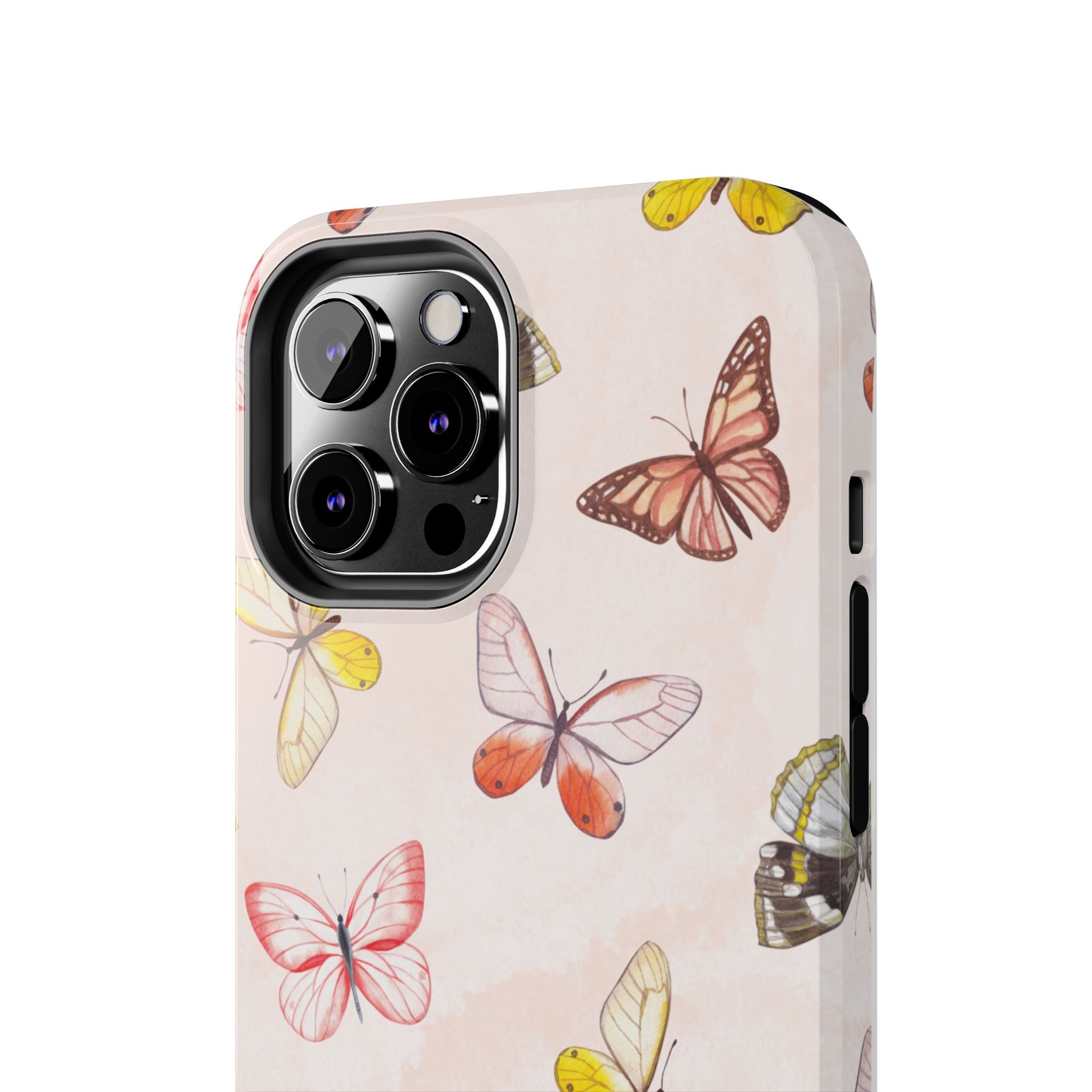 Pink Butterflies, Elegant Phone Cases, Stylish Phone Covers, Chic Phone Protectors, Fashionable Case for Her, Trendy Smartphone Accessories