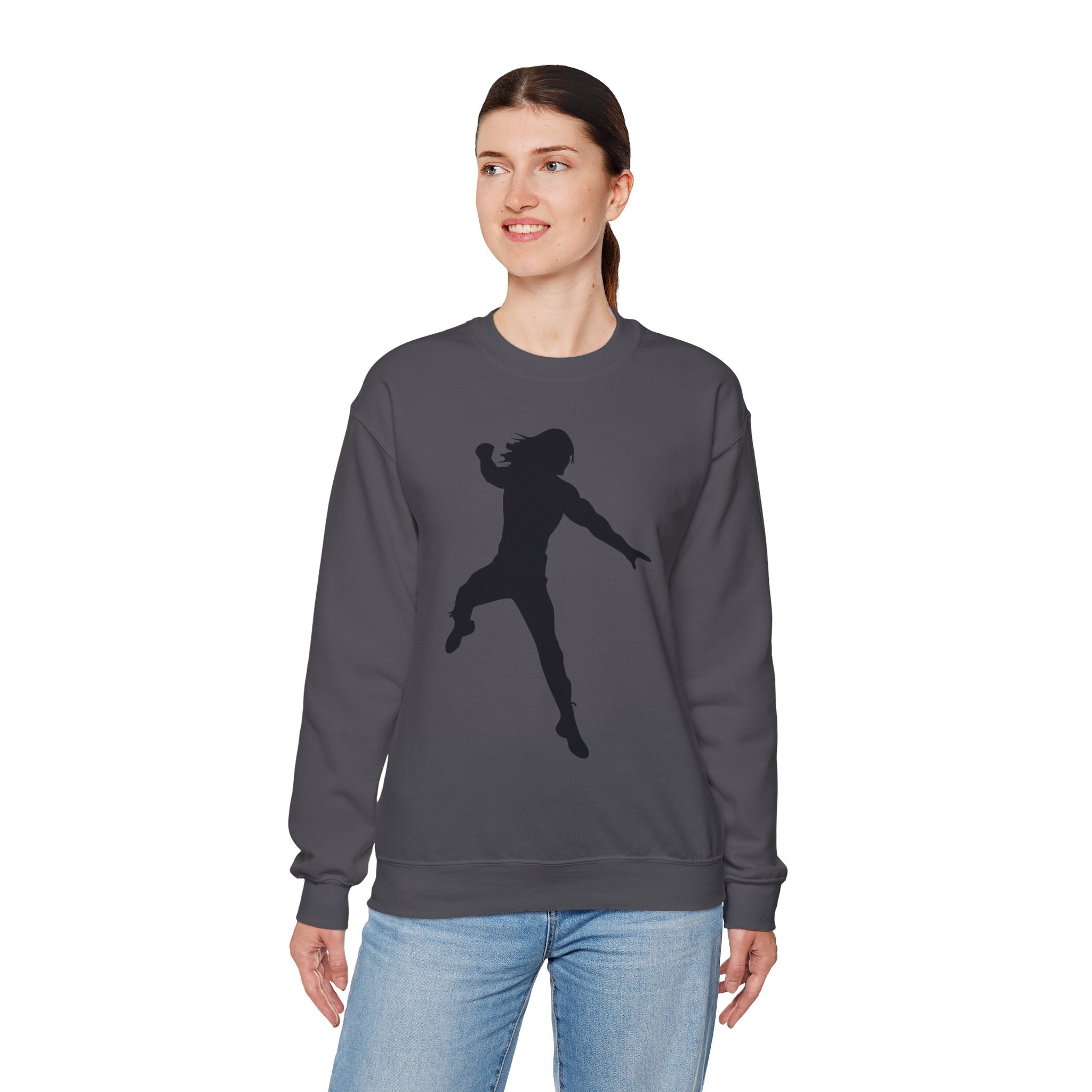 Roman Reigns Black Design, Wrestling Fan Unisex Sweatshirt - Gift for Him or Her, Casual Outwear, Graphic Design, Heavy Blend Crewneck Sweatshirt