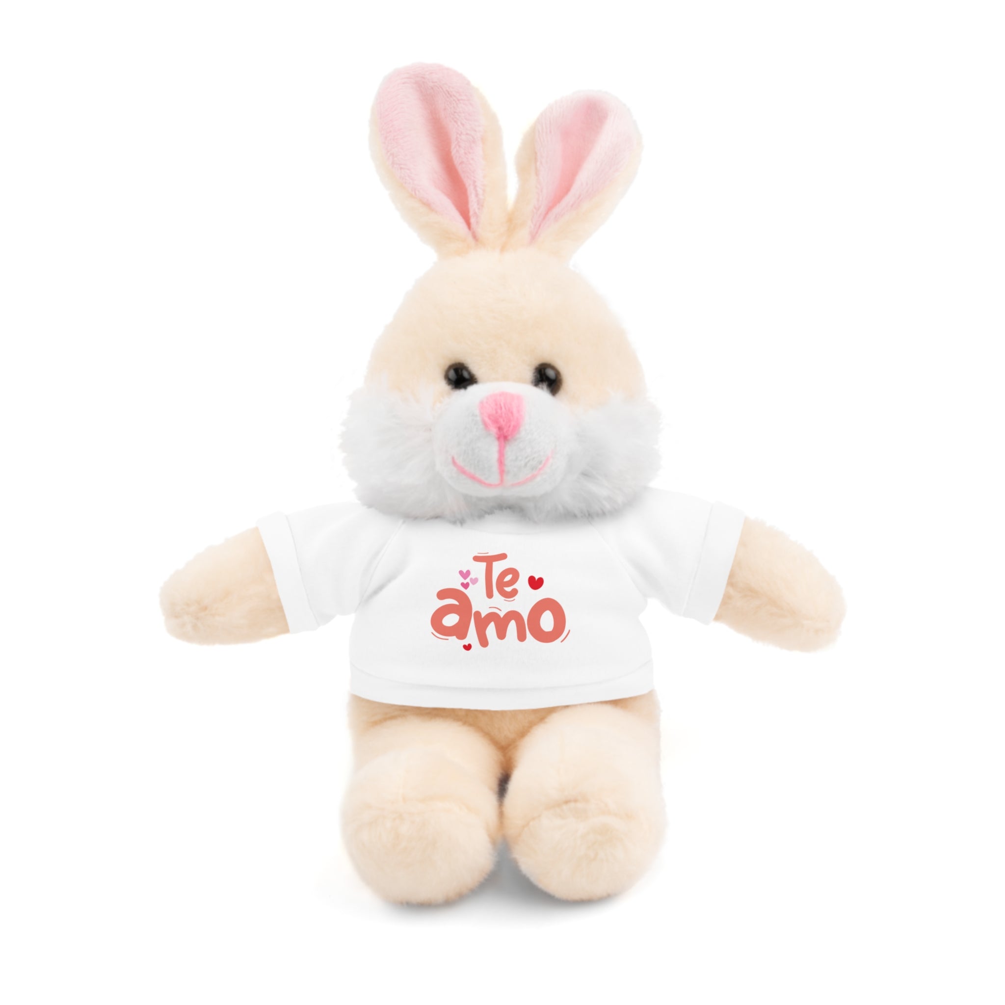 Cute Teddy Bear Plushy, Te Amo, Stuffed Animals Shirt Printed, Suitable for Soft Valentine's Day Gift