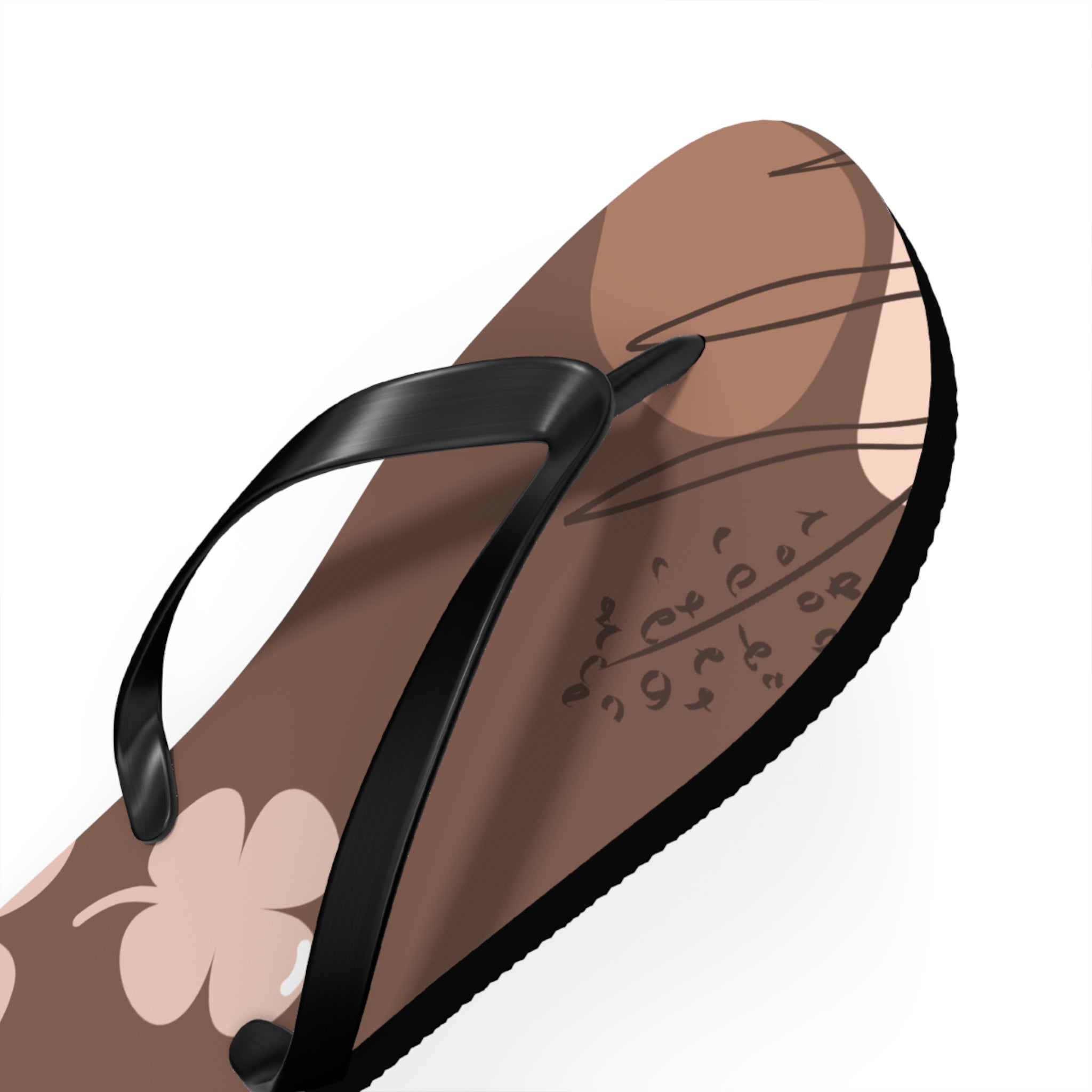 Brown, Flip Flops for Women, Cute Designs, Everyday Use, Indoor Sleepers