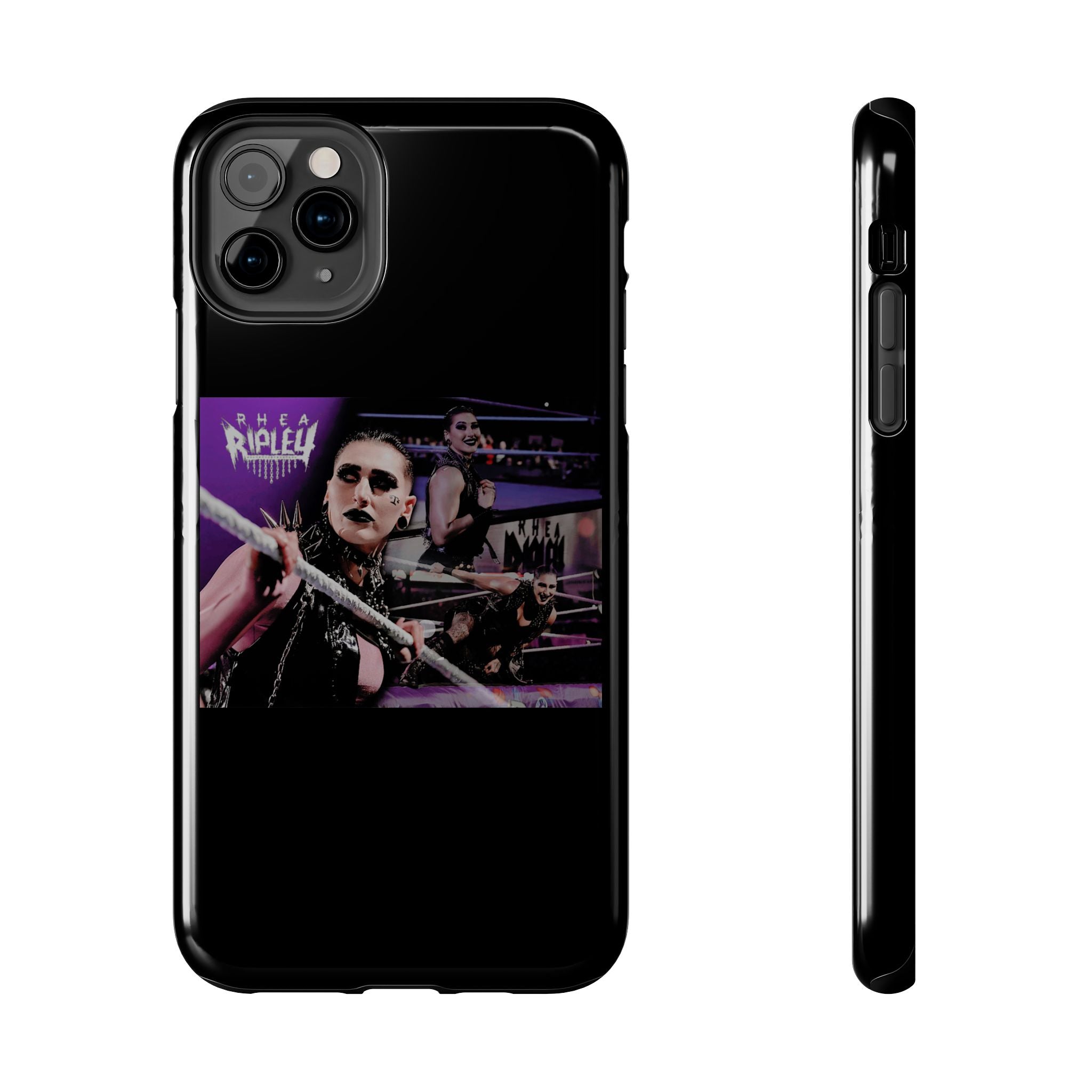 Rhea Ripley Wrap Graphic Portrait Design, iPhone and Samsung Case Cool Graphic Sports Fan Phone Case