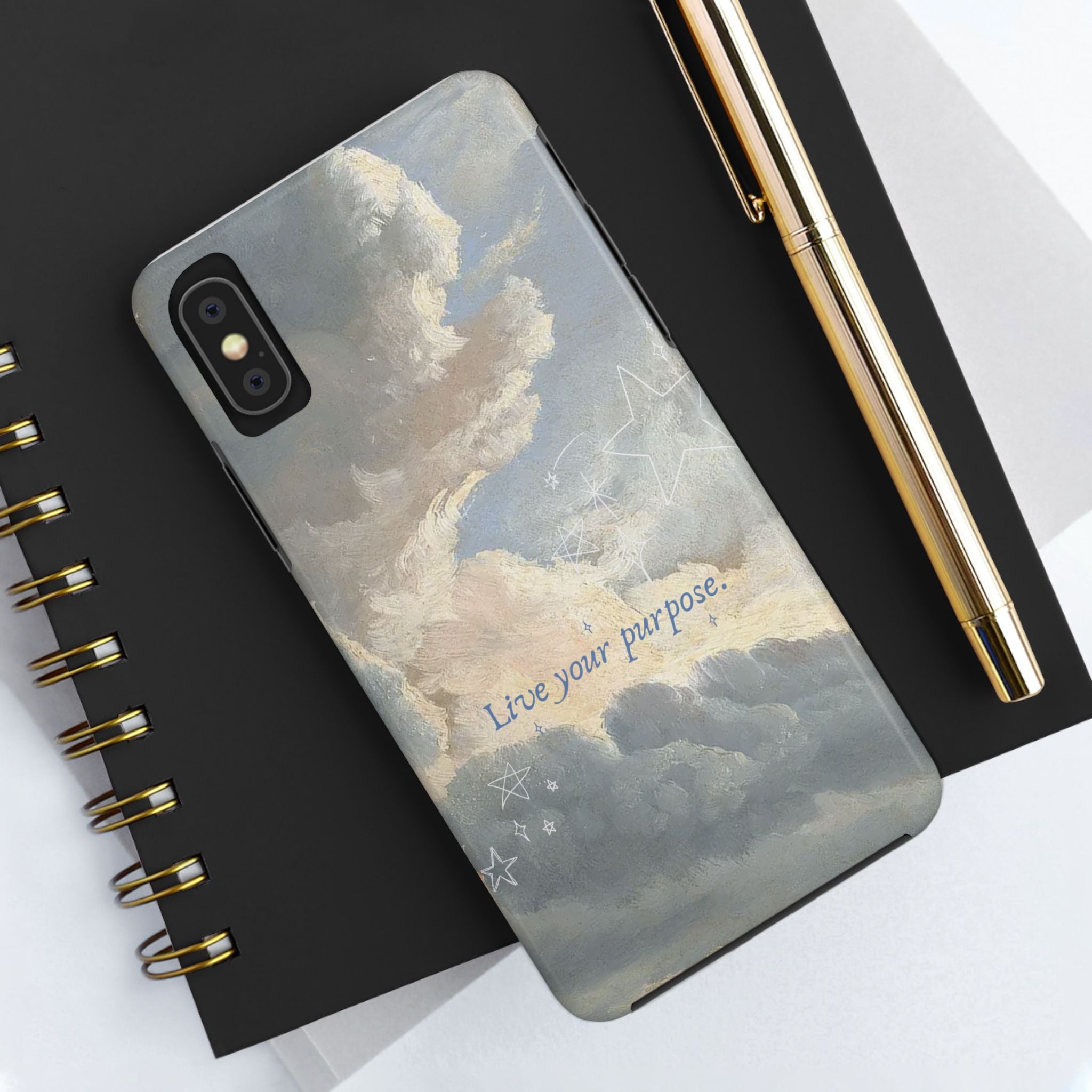 Live Your Purpose, Elegant Phone Cases, Stylish Phone Covers, Chic Phone Protectors, Fashionable Case for Her, Trendy Smartphone Accessories