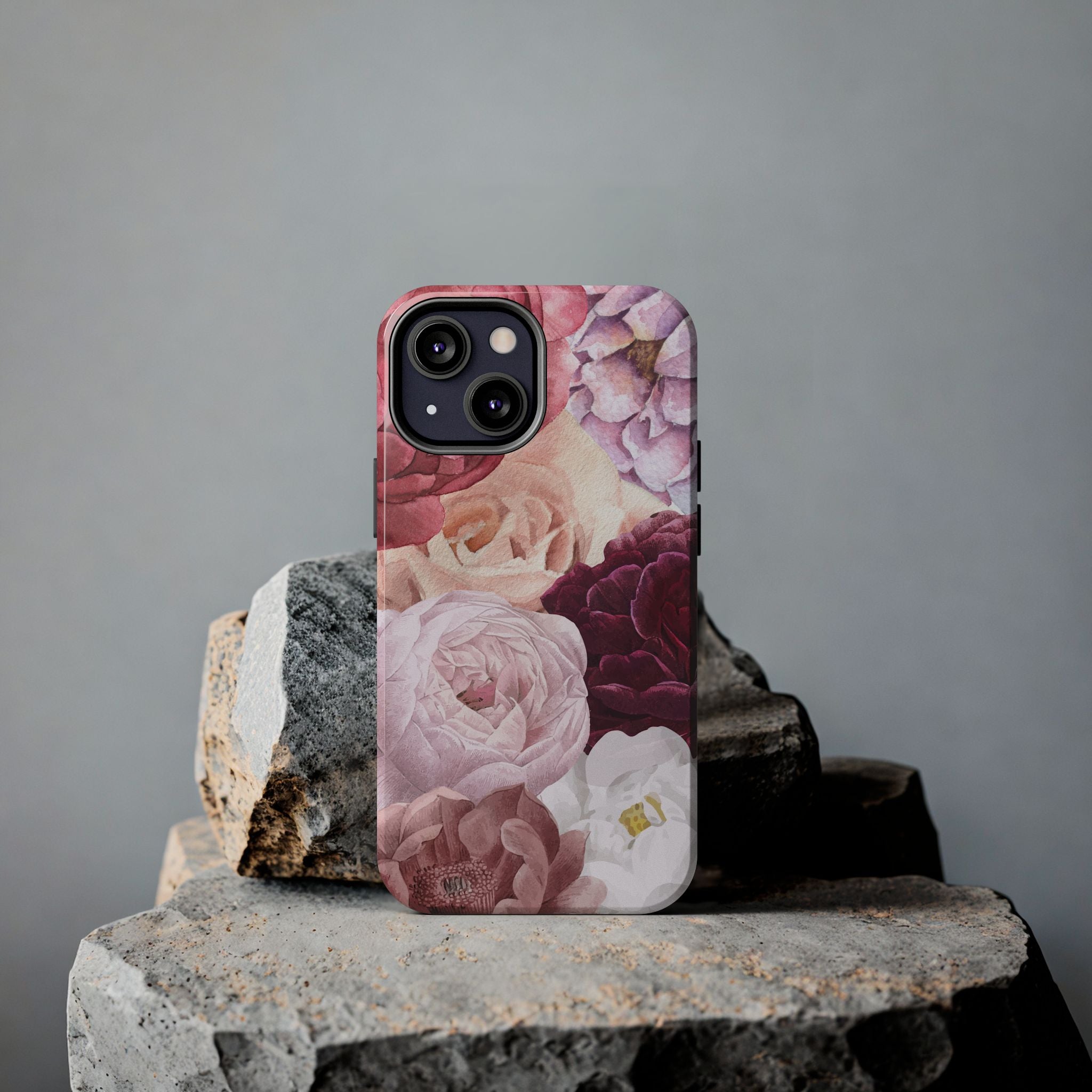 Pink Purple Watercolor Flower, Elegant Phone Cases, Stylish Phone Covers, Chic Phone Protectors, Fashionable Case for Her, Trendy Smartphone Accessories