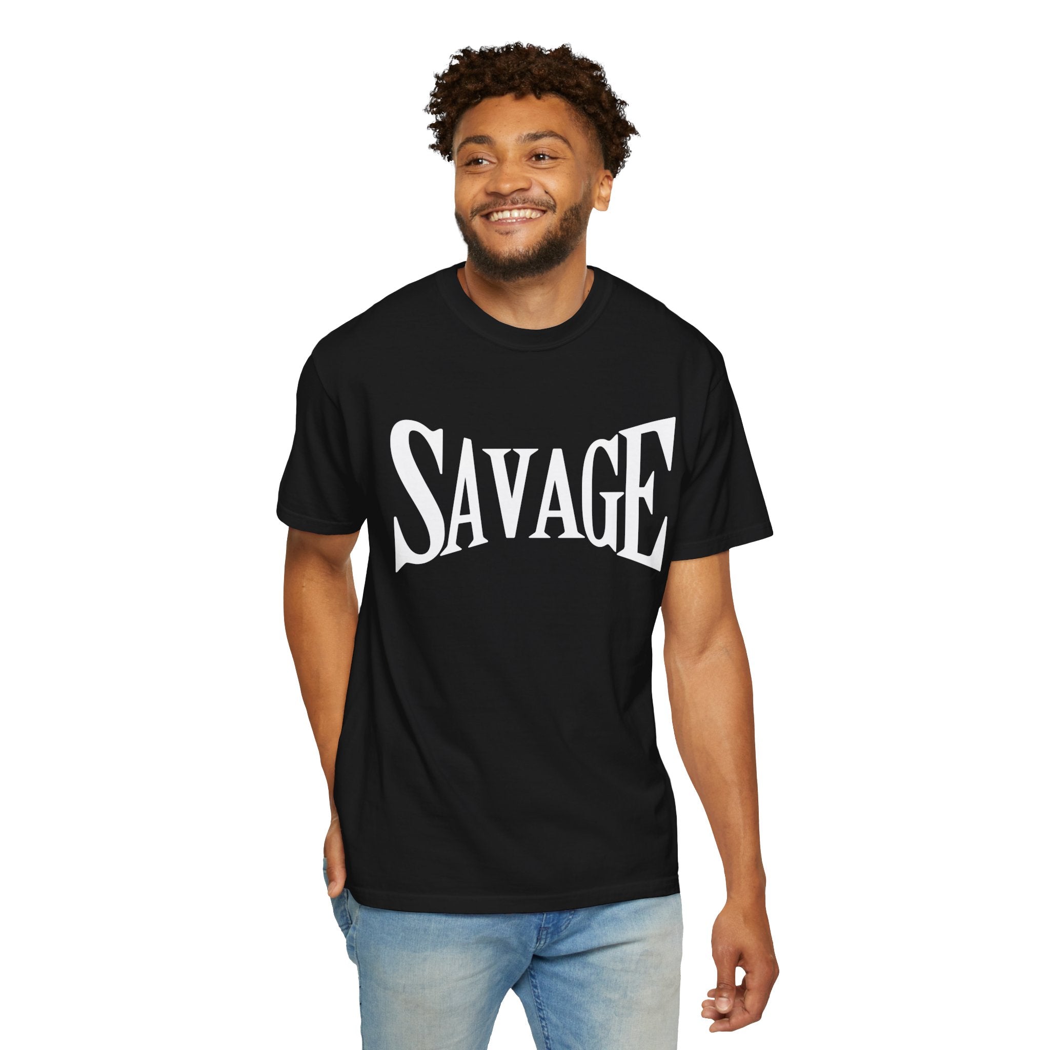 Savage, Graphic Design Unisex T-shirt, Casual Cotton Outwear, Gift for Him- Gift for Her, Stylish Tee, Cool Shirt, Trendy Apparel, Comfortable Top,