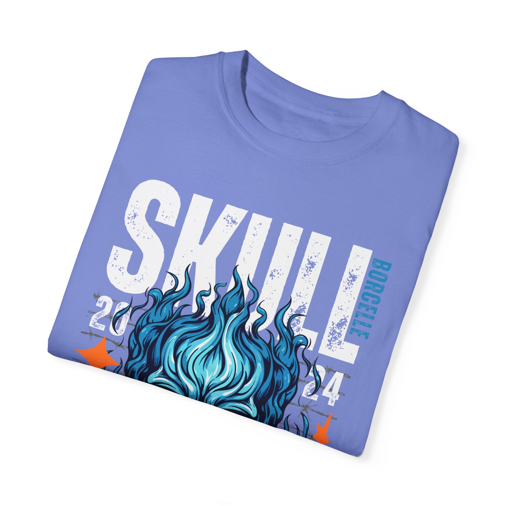 Skull Fire, Graphic Design Unisex T-shirt, Casual Cotton Outwear, Gift for Him- Gift for Her, Stylish Tee, Cool Shirt, Trendy Apparel, Comfortable Top,