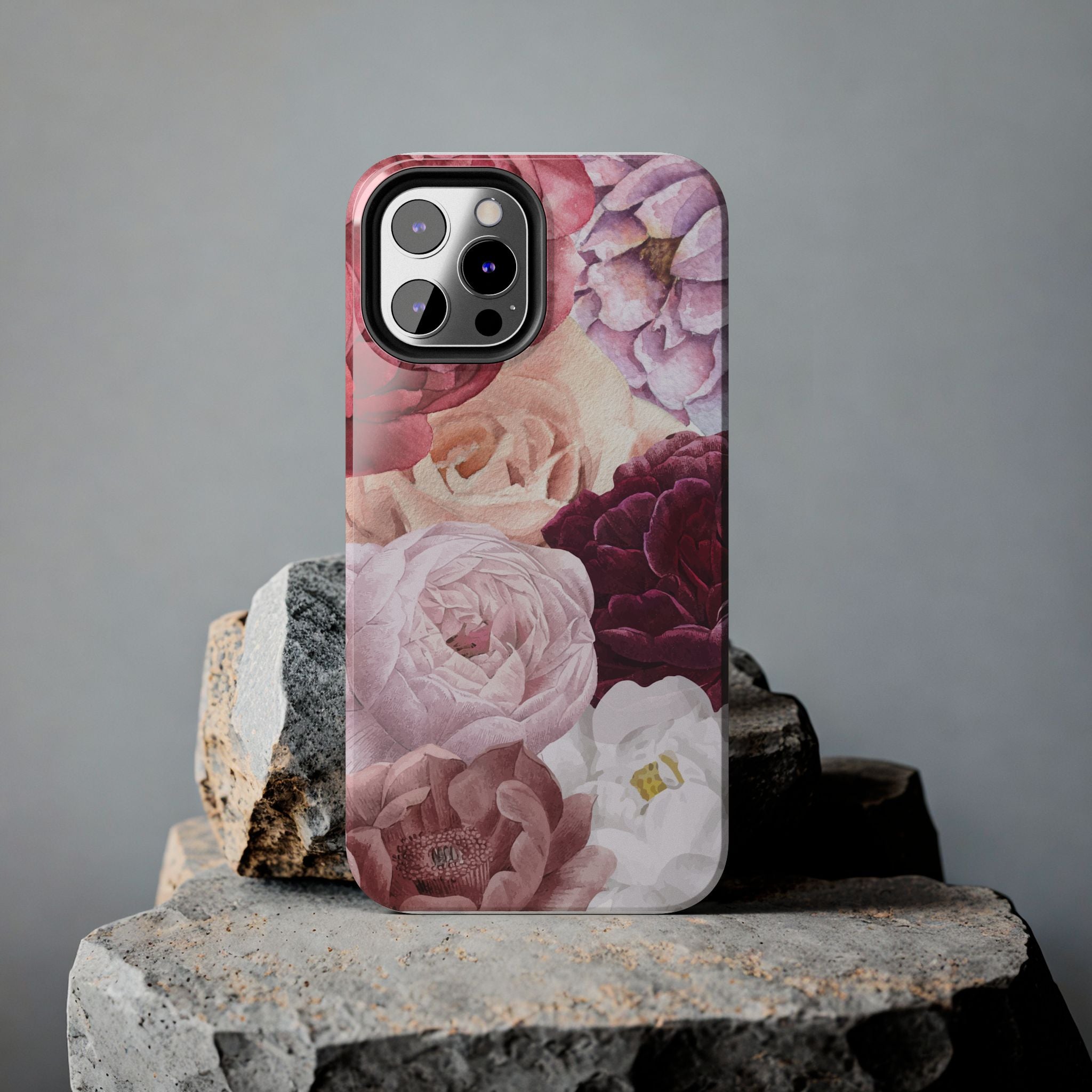 Pink Purple Watercolor Flower, Elegant Phone Cases, Stylish Phone Covers, Chic Phone Protectors, Fashionable Case for Her, Trendy Smartphone Accessories