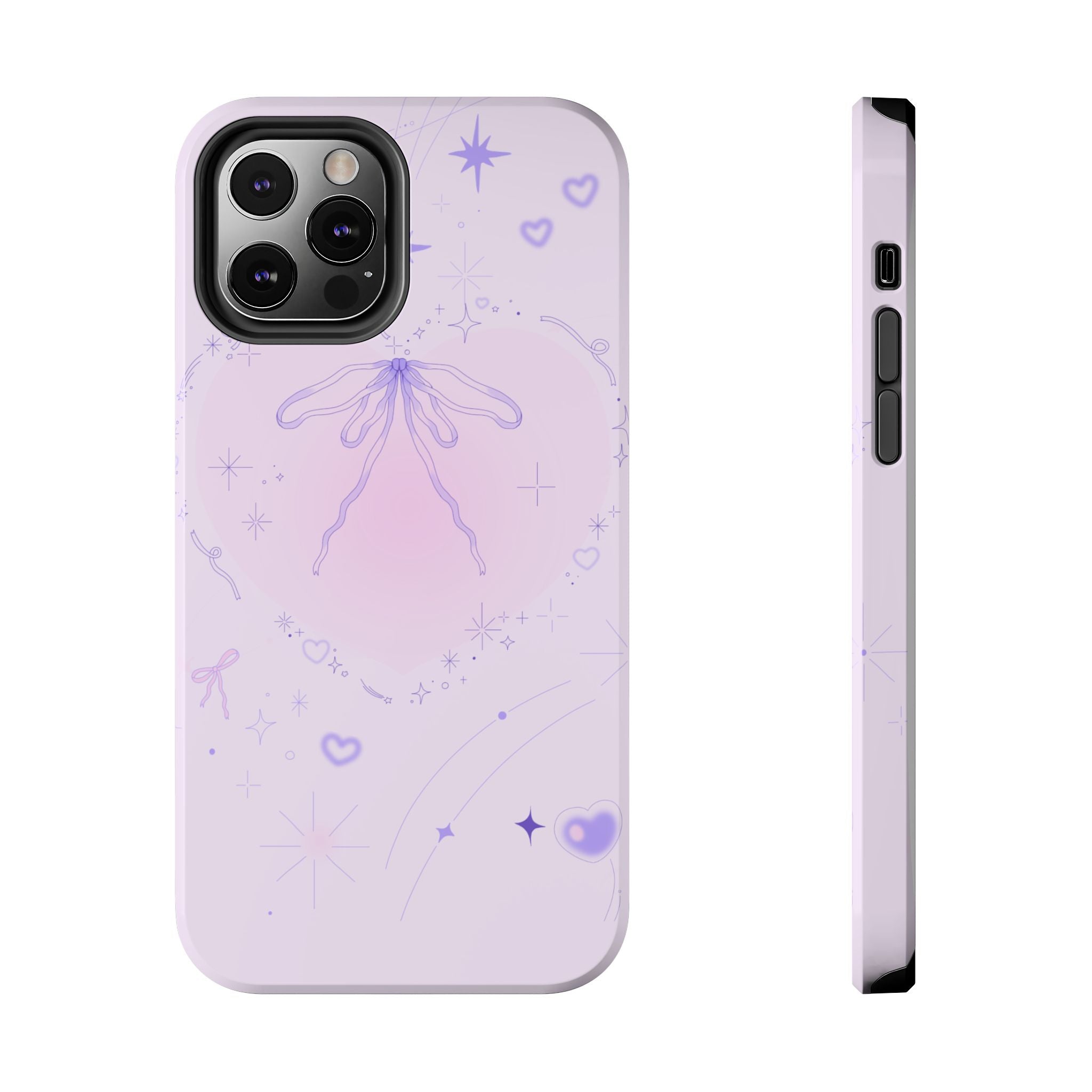 Pink Purple Delicate Fine Line Design, Elegant Phone Cases, Stylish Phone Covers, Chic Phone Protectors, Fashionable Case for Her, Trendy Smartphone Accessories