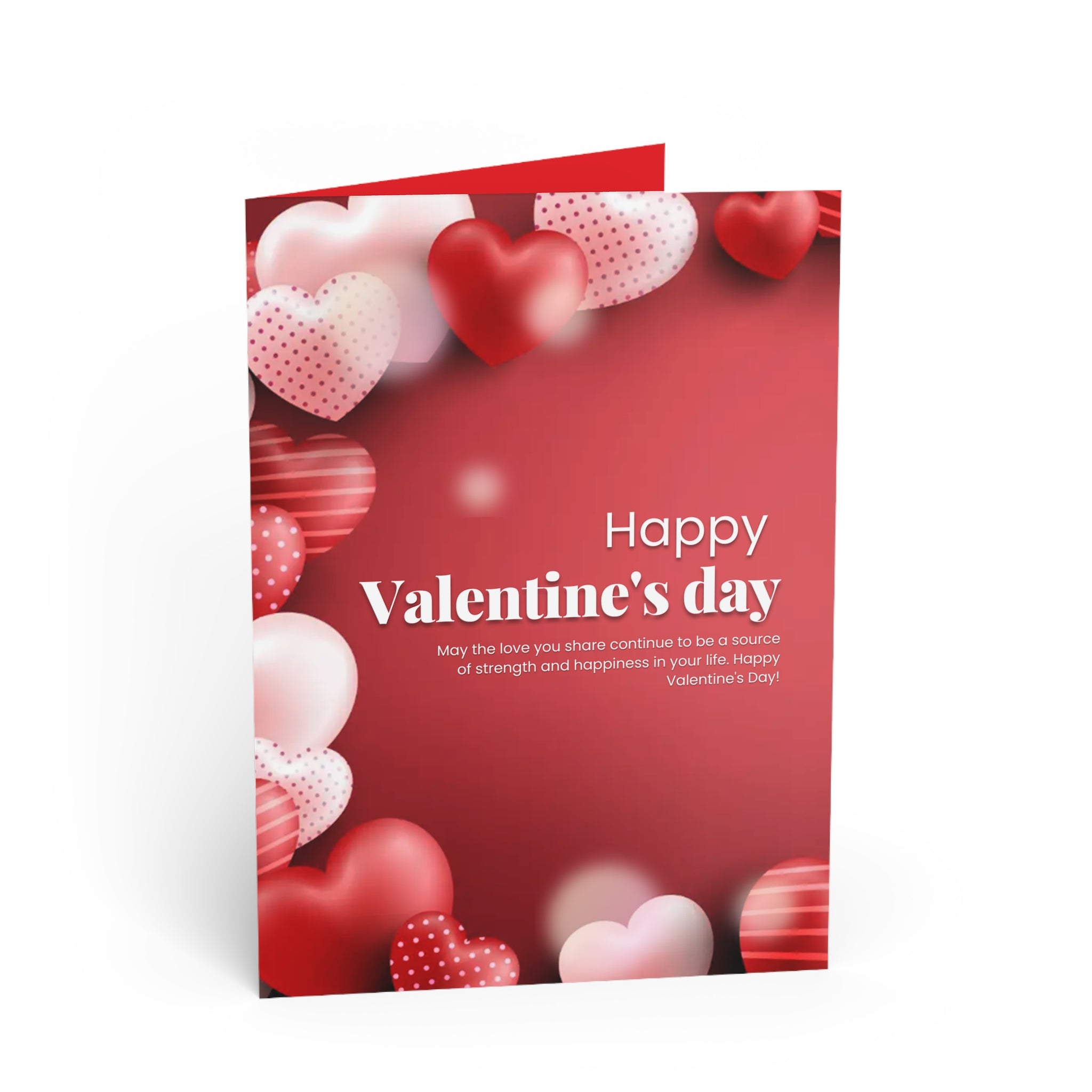 Full of Hearts Happy Valentines Day Card for Wife Husband, Sweet Valentine's Day Cards for Girlfriend Boyfriend, Happy Valentine's Day Greeting Cards